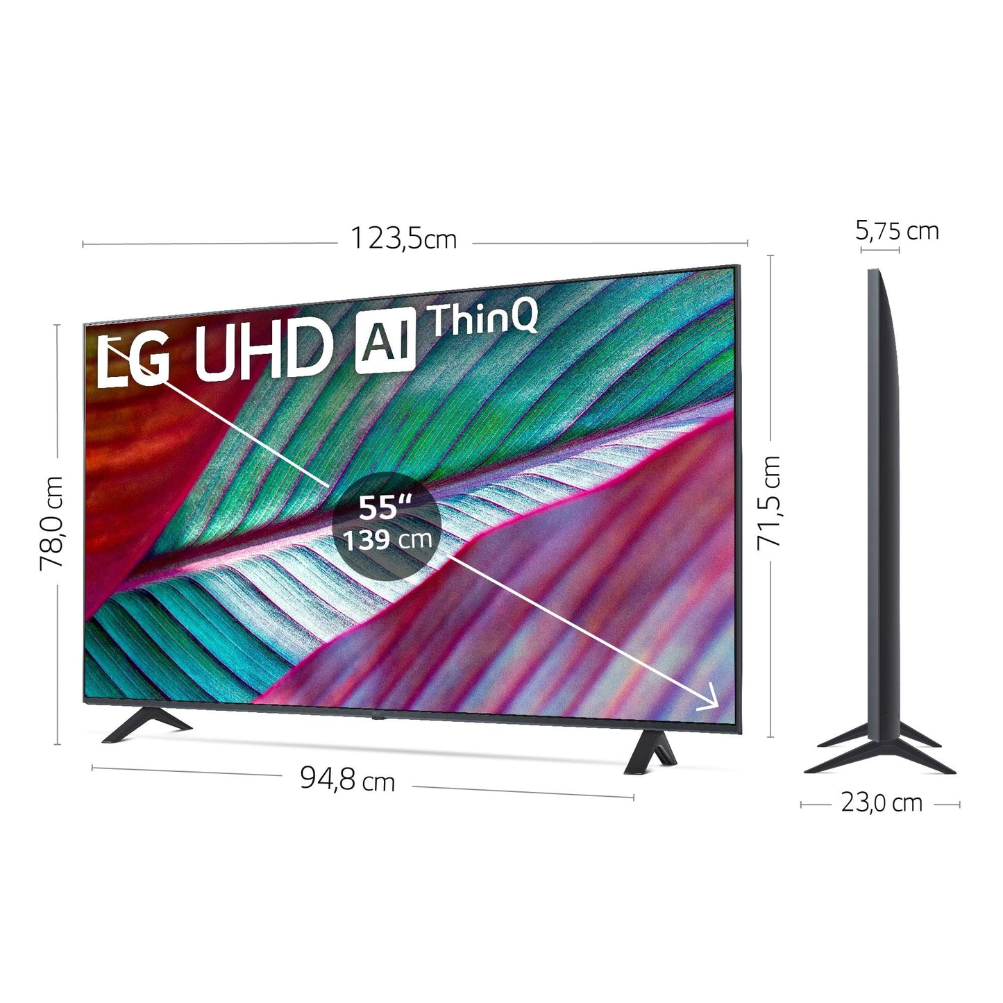 LG 50UR78006LK 127 cm (50 Zoll) UHD Fernseher (Active HDR, 60 Hz, Smart TV) [Modelljahr 2023]