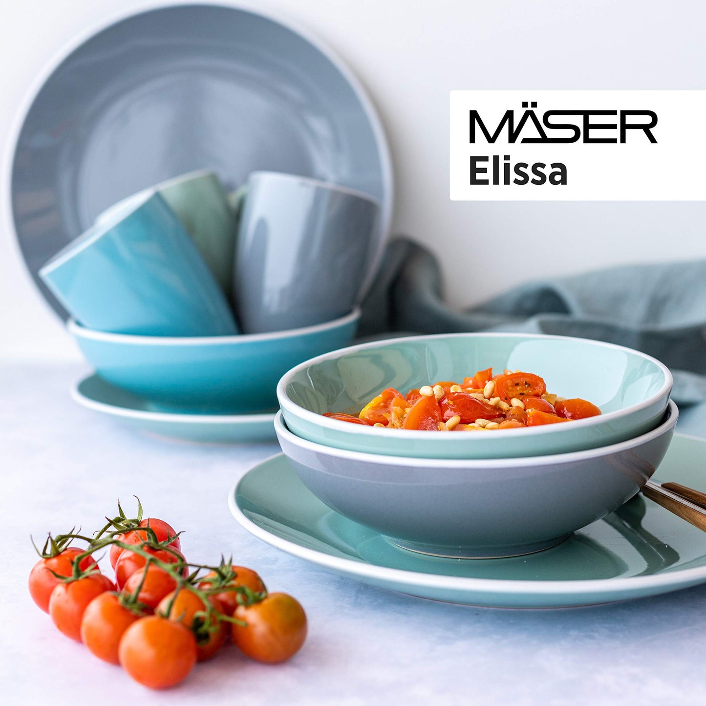 Mäser Elissa Series Modern Tableware Set for 6 People