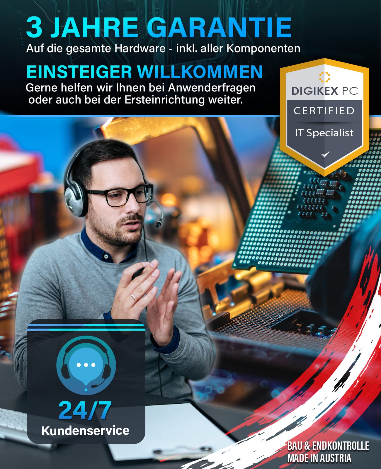 Greed® Ultra V2 PC mit Intel Core i7 12700F - Schneller Rechner - Computer für Büro & Home Office mit 4,8 GHZ - 32GB RAM/Arbeitsspeicher - 1TB SSD + 1TB HDD - DVD+RW - USB 3.1 - WLAN, inkl Win 11 Pro