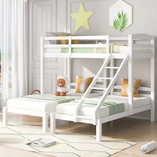 Merax Hausbett 90x200 cm mit 2 Schubladen, für 2 Kinder Doppelbett, Vielseitiges Holz Baumhausbett für Mädchen & Jungen, Stabil Spielbett Gitterbett mit Rausfallschutz und Lattenrost, Weiß