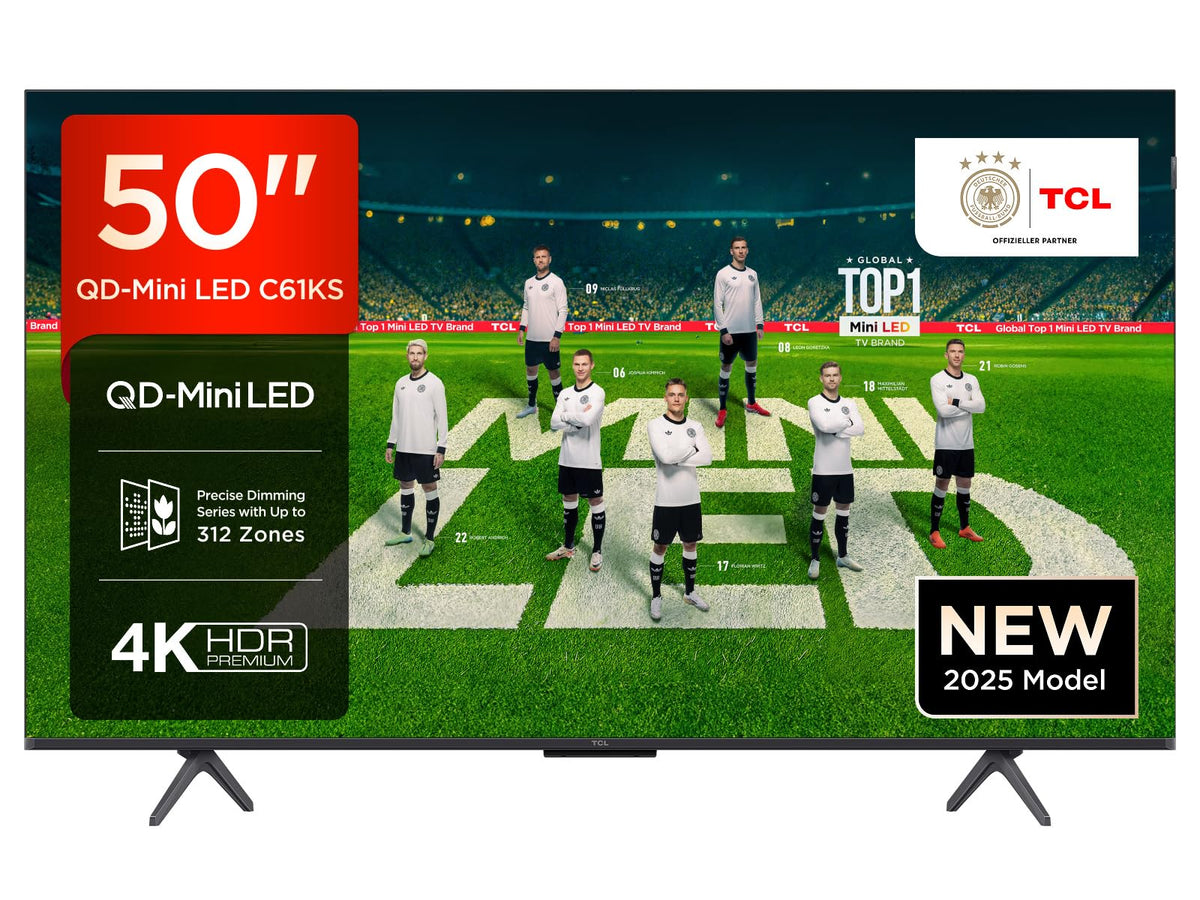TCL 43T69C 43 Zoll QLED, Direct LED TV, 4K HDR TV, Smart Google TV (Dolby Vision & Atmos, Game Master, Motion Clarity, Kompatibel mit Google Assistant & Alexa)