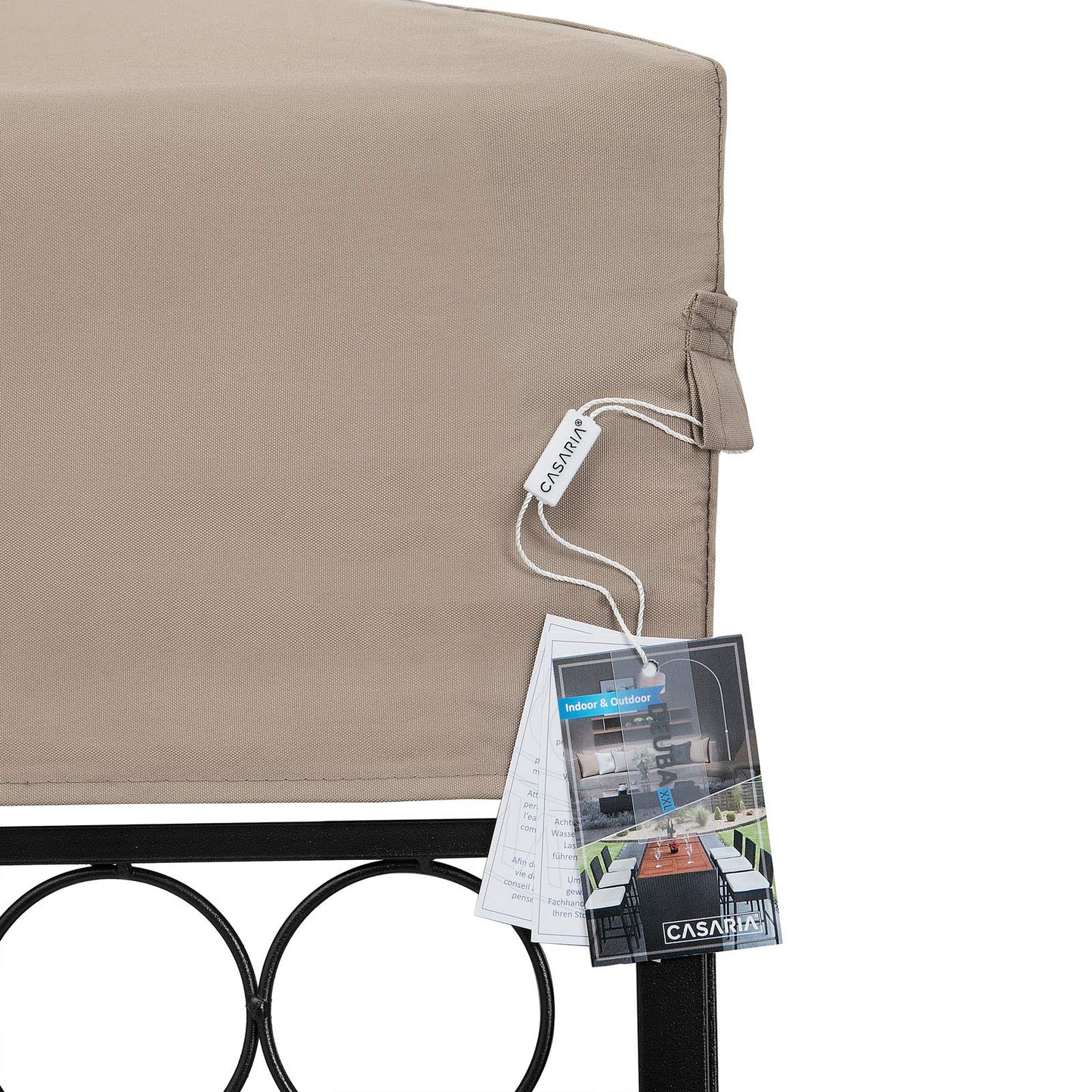 Casaria Lorca Gazebo Garden Tent 3 x 3 m Metal Water-Repellent Luxury