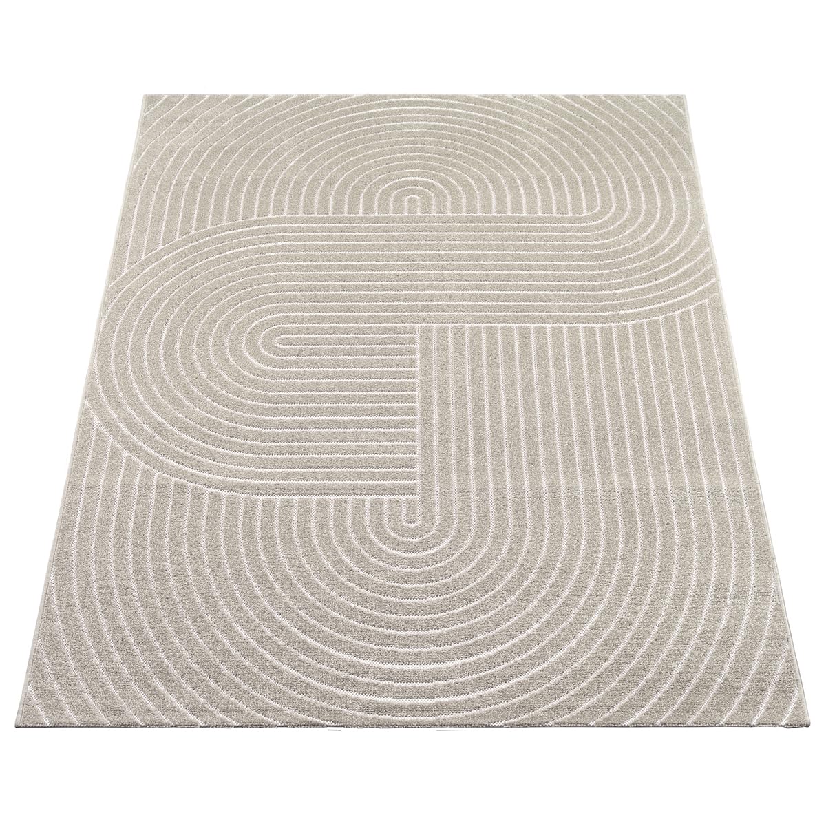 the carpet Santo Plus - Hochwertiger Outdoor Teppich, Passend für Wohnzimmer, Schlafzimmer und Terrasse, Wetterfest, langlebig und pflegeleicht, Creme, 140 x 200 cm