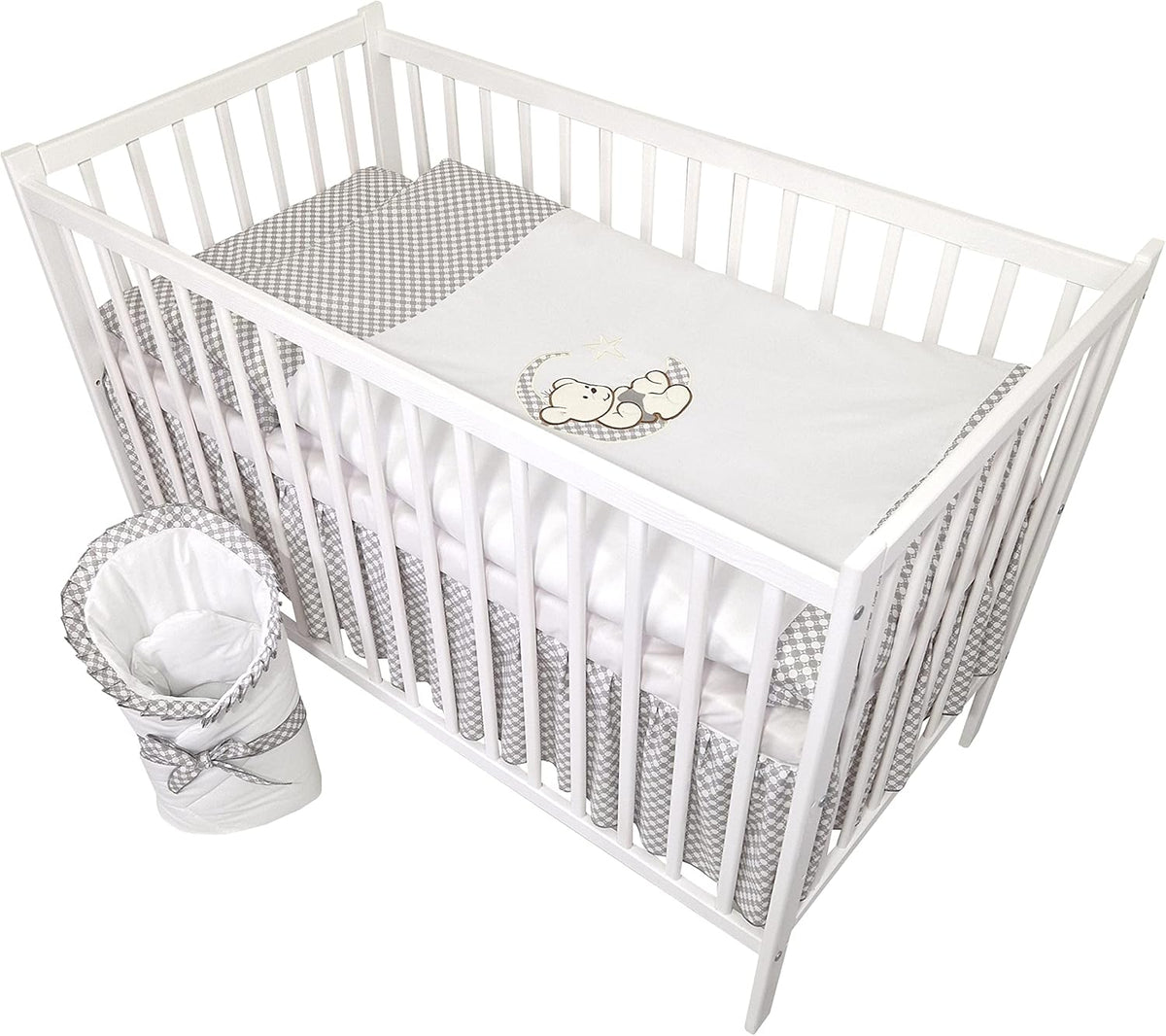 Bello24  Happy Leo 16-Piece Baby Cot