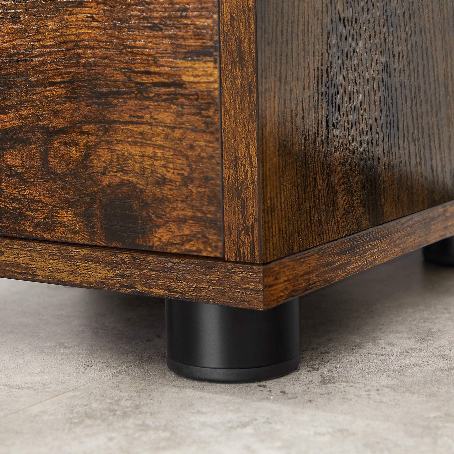 VASAGLE LHC40W Bathroom Cabinet Side Cabinet with 4 Drawers 30 x 30 x 82 cm for Bathroom Living Room Dining Room Kitchen Modern White