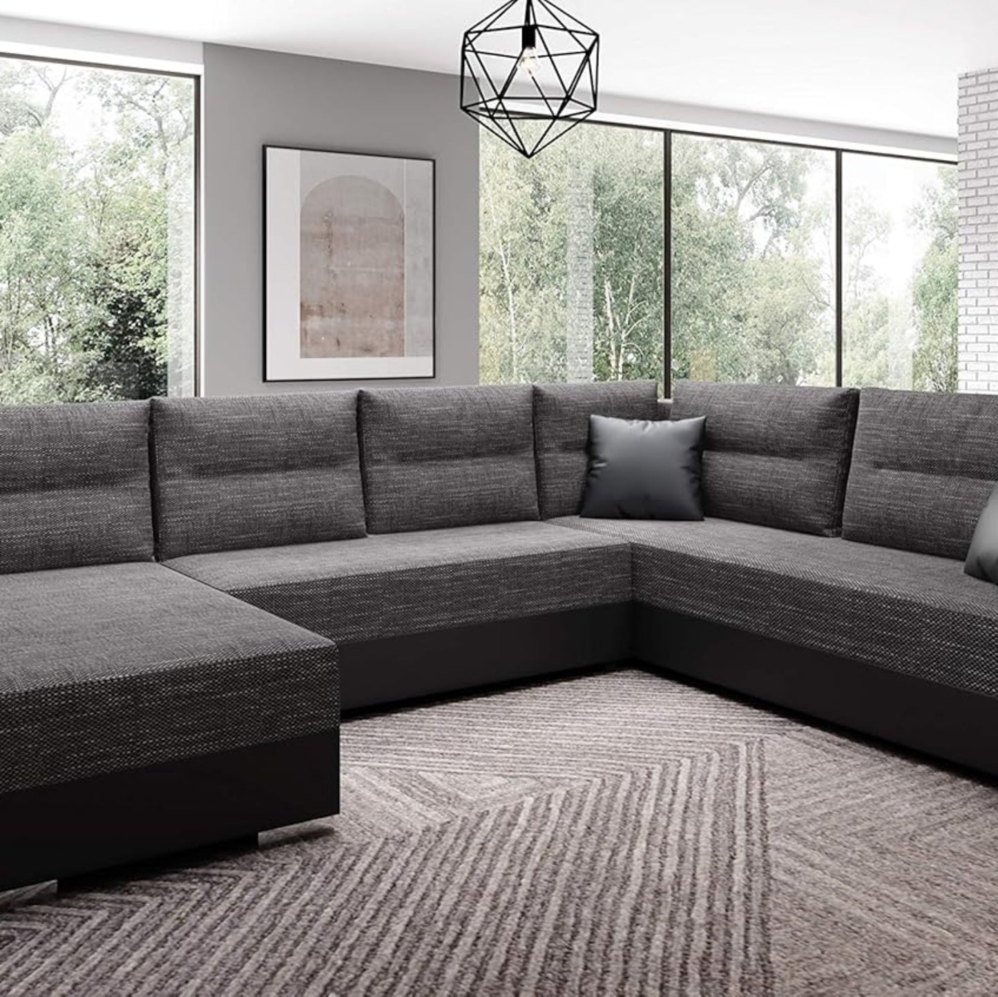 Generisch Captain U Sofa Set with Sleep Function Living Landscape