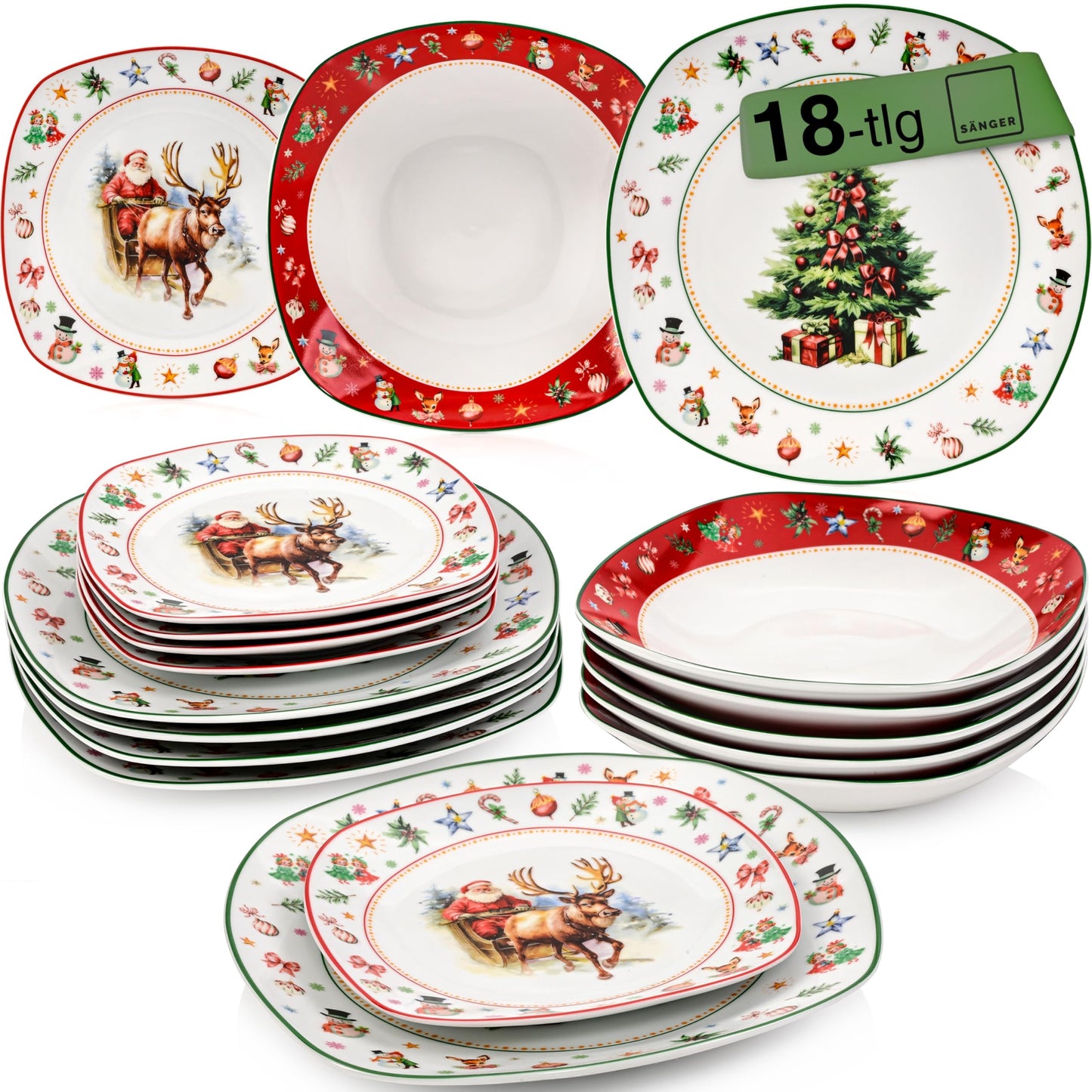 Sänger Bilgola Black Lines Complete Dinner Set