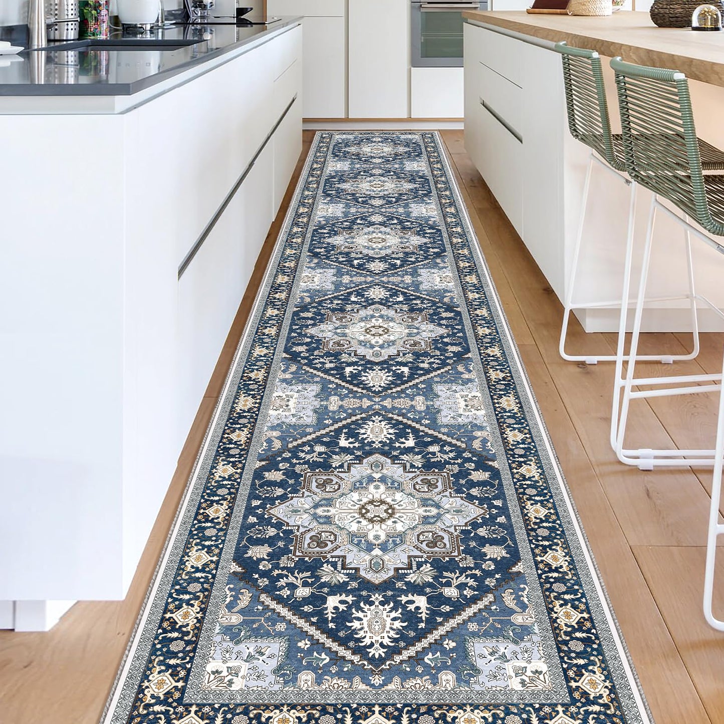 OPPODREAM Soft Area Rugs 4x6, Low-Pile Washable Rugs 4x6 with Non Slip Backing, Faux Cashmere 4 x 6 Throw Carpet, Purple