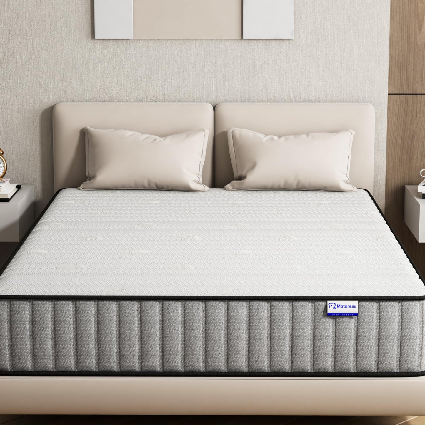 Mattress, 140 x 200 cm, 7-Zone, H3 Firmness, OEKO-TEX-Certified, 25 cm Height, Pocket Spring Mattress with Memory Foam, Bed Mattress