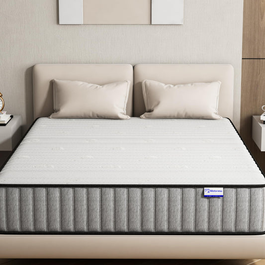 Mattress, 140 x 200 cm, 7-Zone, H3 Firmness, OEKO-TEX-Certified, 25 cm Height, Pocket Spring Mattress with Memory Foam, Bed Mattress