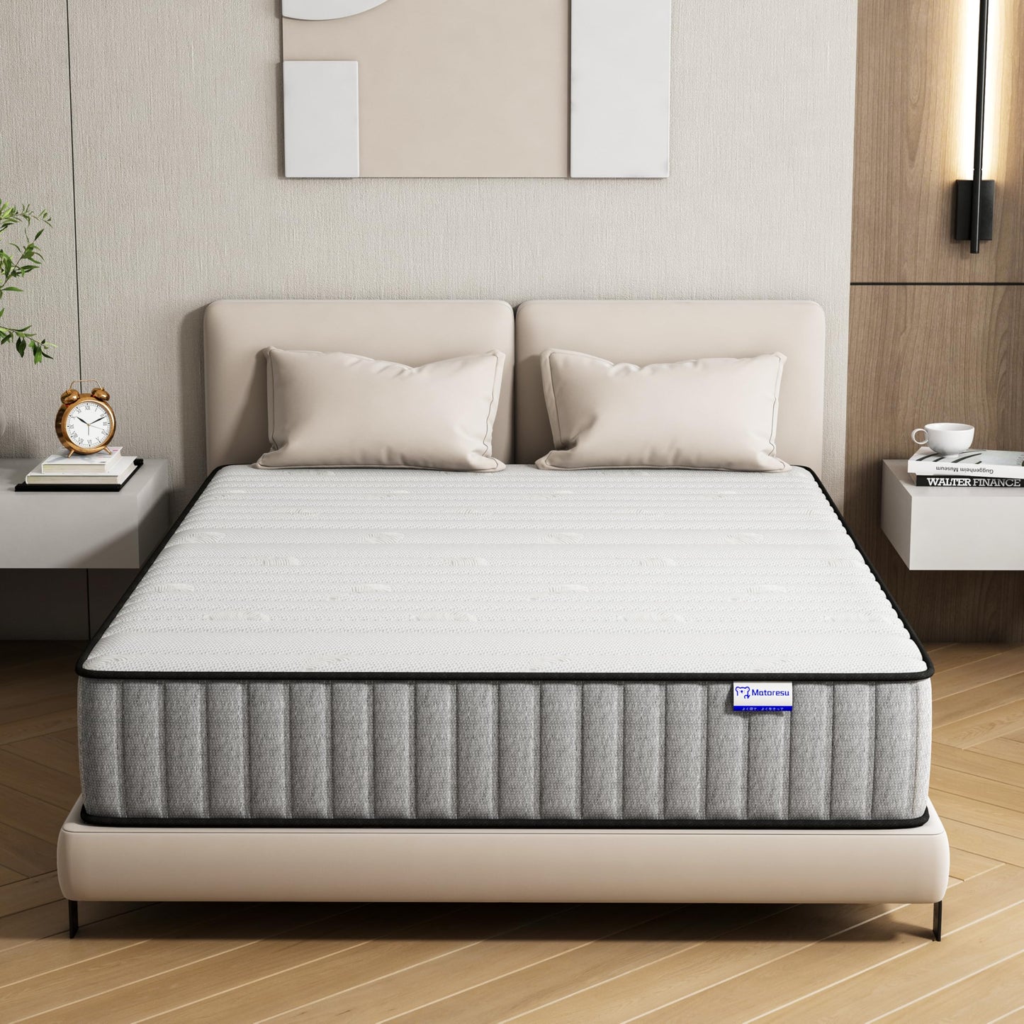 Mattress, 140 x 200 cm, 7-Zone, H3 Firmness, OEKO-TEX-Certified, 25 cm Height, Pocket Spring Mattress with Memory Foam, Bed Mattress