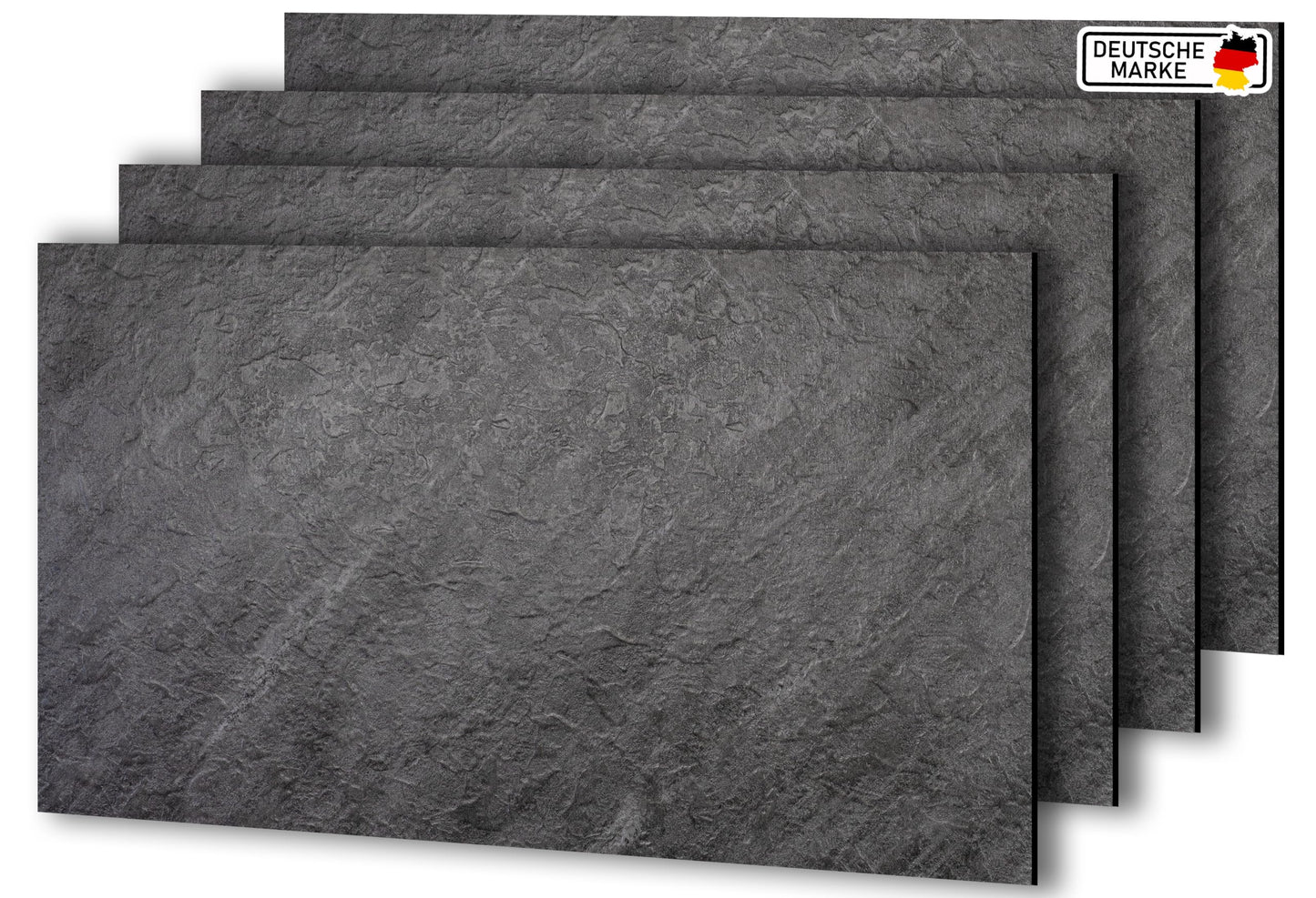 AS Country Stone, Marble Look, Wall Panels, 60 x 120 cm, Polyvinyl Chloride (PVC) Wall Cladding, Made of Plastic, Panels for Kitchen, Bathroom and More, Kitchen Back Wall Panel Light Concrete