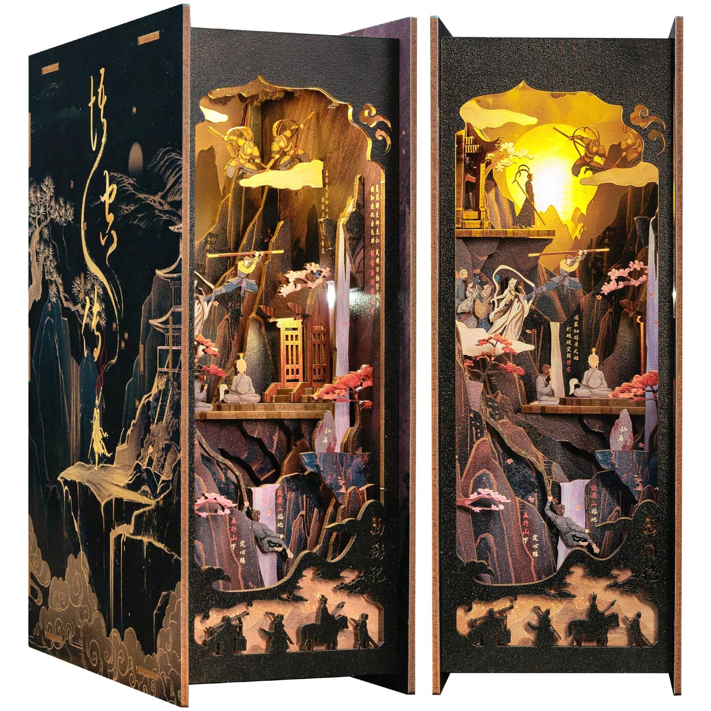 CUTEBEE Book Nook Kit – DIY Puppenhaus Häuser, Miniatur Haus Selber Bauen für Erwachsene, 3D-Holzpuzzle & Buchstütze | Kreatives Set für Bücherregal Dekor | Geschenk,199 PCS (Champs-Élysées Florist)
