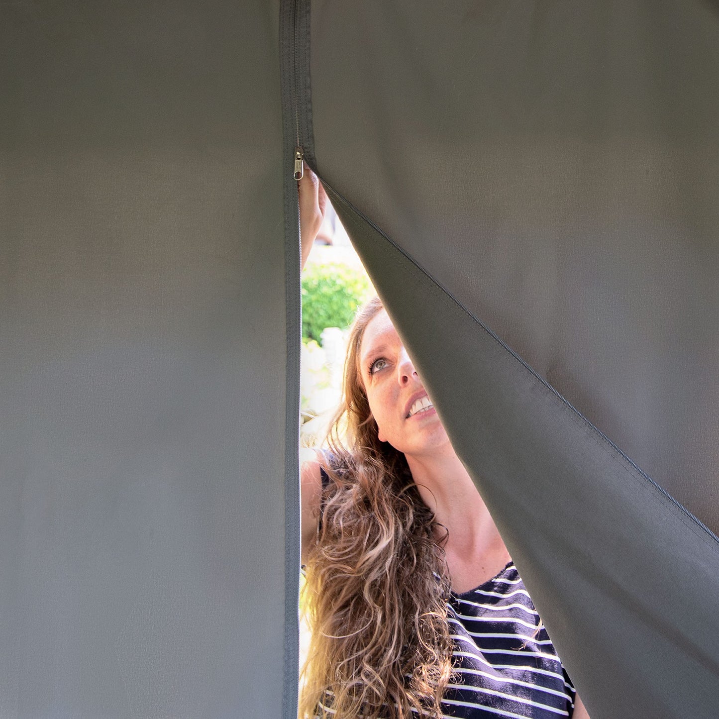 Toolport Garden Gazebo, 3 x 4 m, Waterproof, Aluminium, Deluxe, Polycarbonate Roof Approx. 8 mm, Gazebo with 4 Side Panels, Party Tent, Grey, 9 x 9 cm Profile