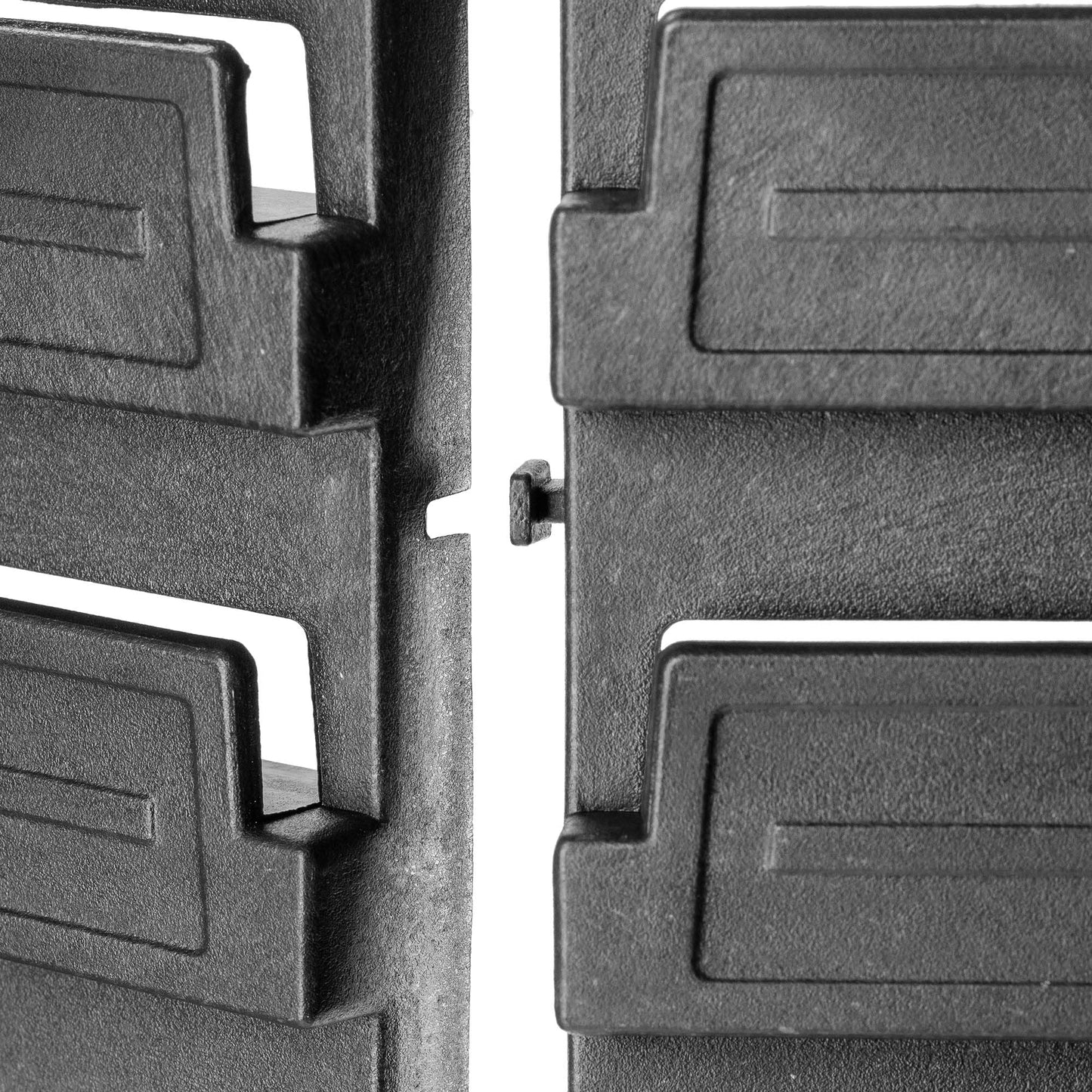 KADAX Workshop Wall Shelf, 58 x 78 cm Storage System Made of Robust Plastic, UV-Resistant Workshop Shelf, Expandable Wall Plates, Shed Rack for Garage (Black, 50 Pieces v2)