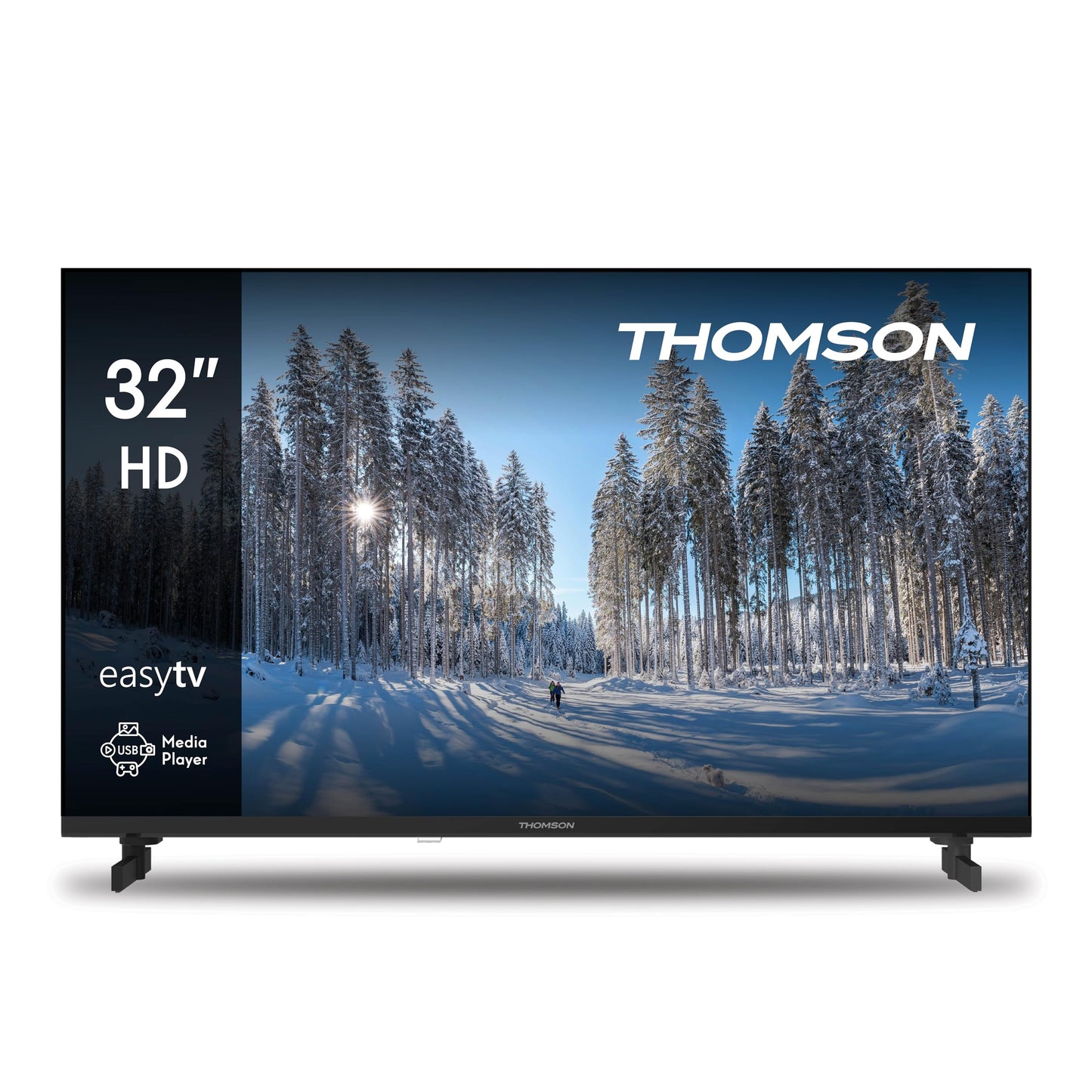 Thomson 24 Inch (60 cm) LED HD Easy TV - No Smart - Hotel Mode, USB, HDMI, Triple Tuner (Cable, Satellite, Antenna), AV IN, CI+, A+ Panel - 24HD2S13