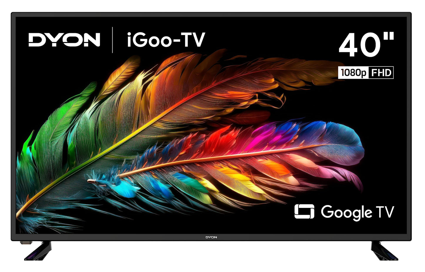 DYON iGoo-TV 50U-2 - 50 Inch (126 cm) 4K Ultra HD Smart TV with Google TV, HDR10, Triple Tuner (DVB-S2/C/T2), WiFi, Bluetooth, Google Assistant, Netflix, Prime Video, [2025 Model]