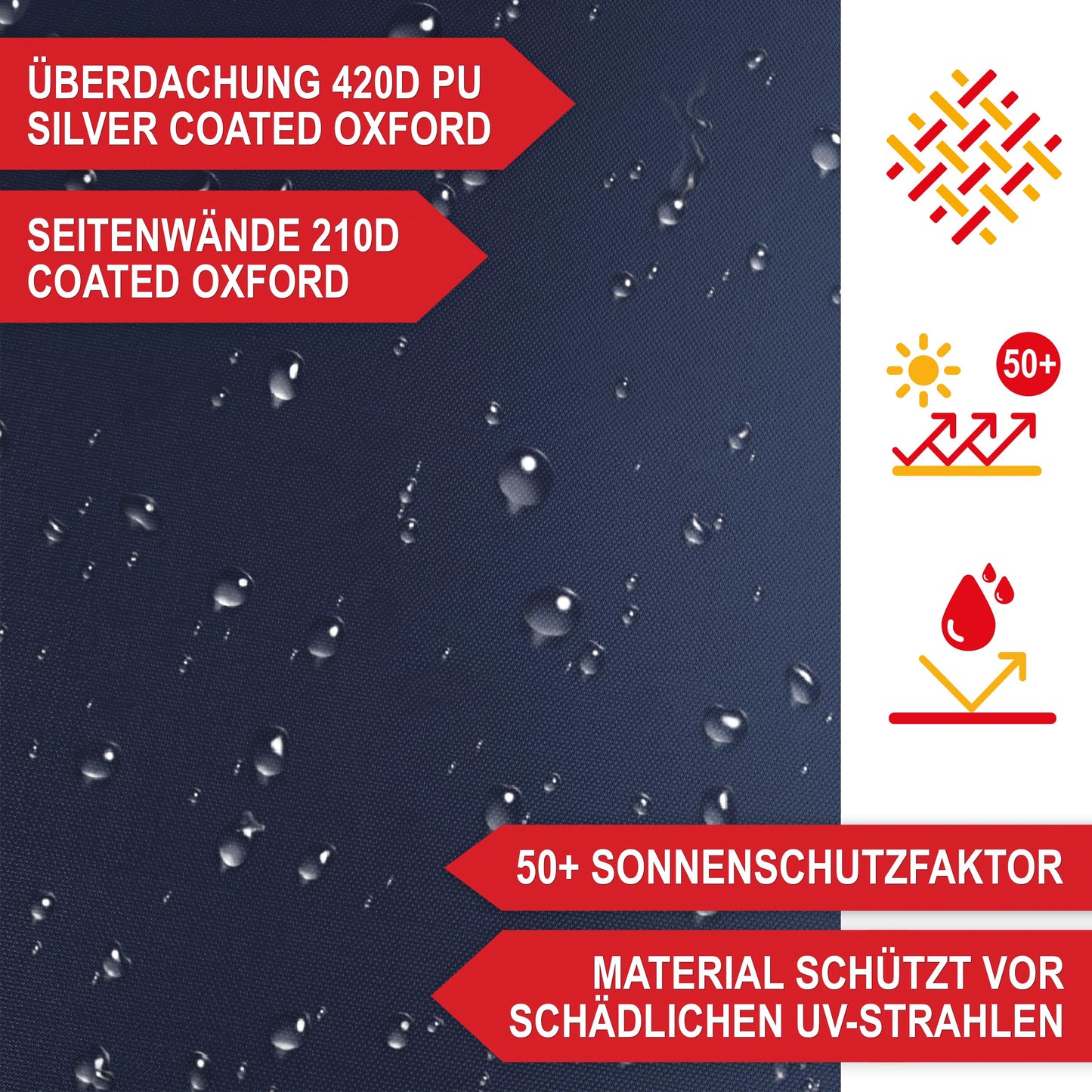 Gazebo - 3 x 3 m - Large Entrance - Waterproof - Pop Up Frame - Side Walls with 3 x 3 Windows - Additional with Bag - Foldable Outdoor Gazebo Folding Gazebo (Grey)