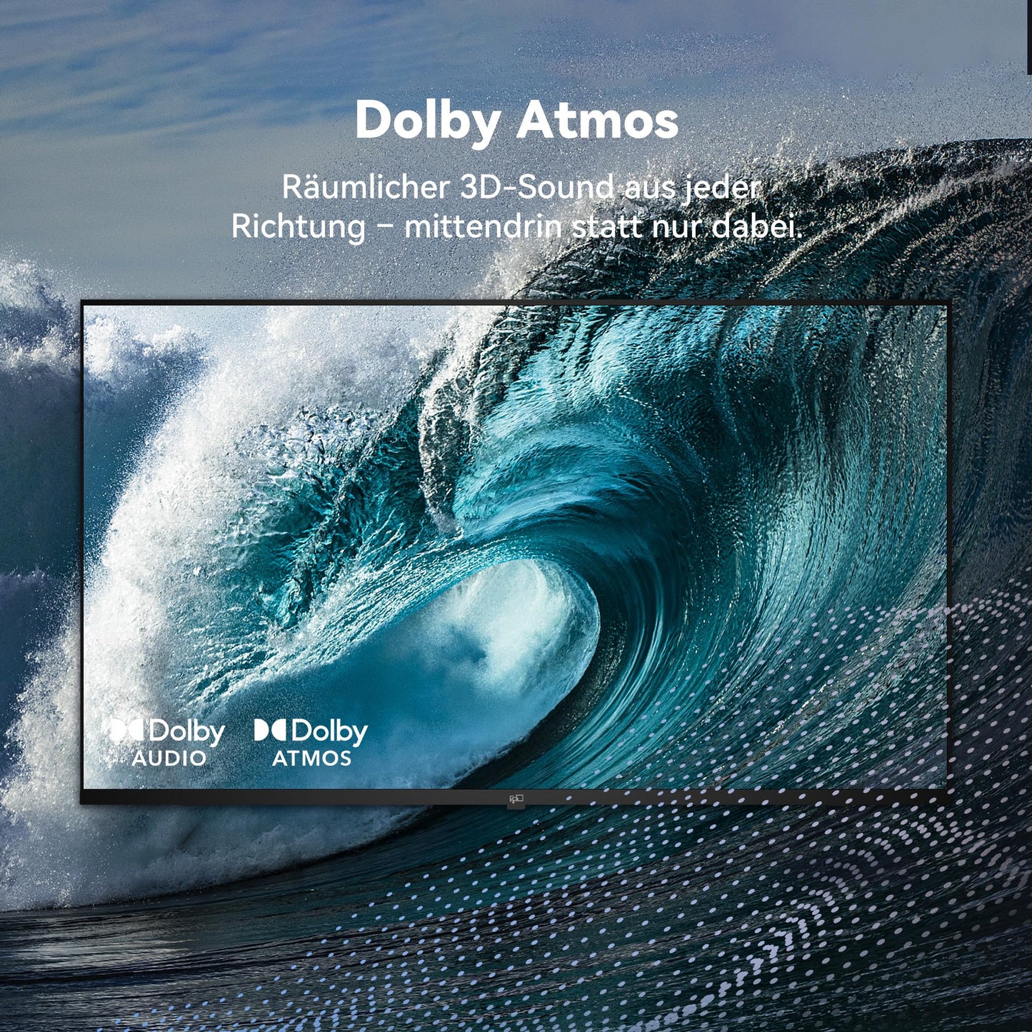 FPD 43 Inch Smart TV 4K UHD LED Flat Screen with Google TV - Google Cast, Bluetooth, HDMI, Live Stream, HDR 10, Dolby Vision, Ultra Thin - Canvas Series, CG43-C1, 2025