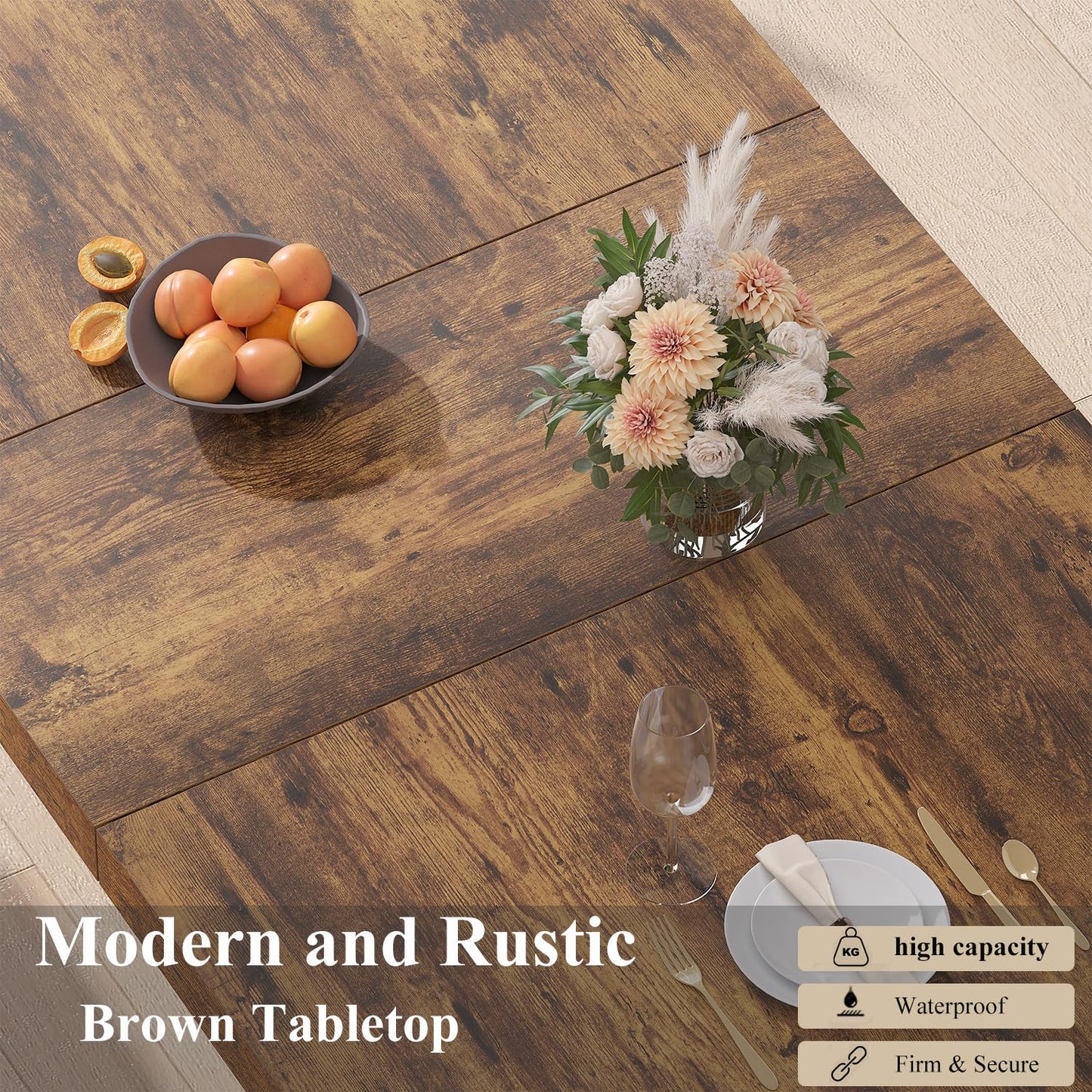 HSH Modern Black Dining Table1