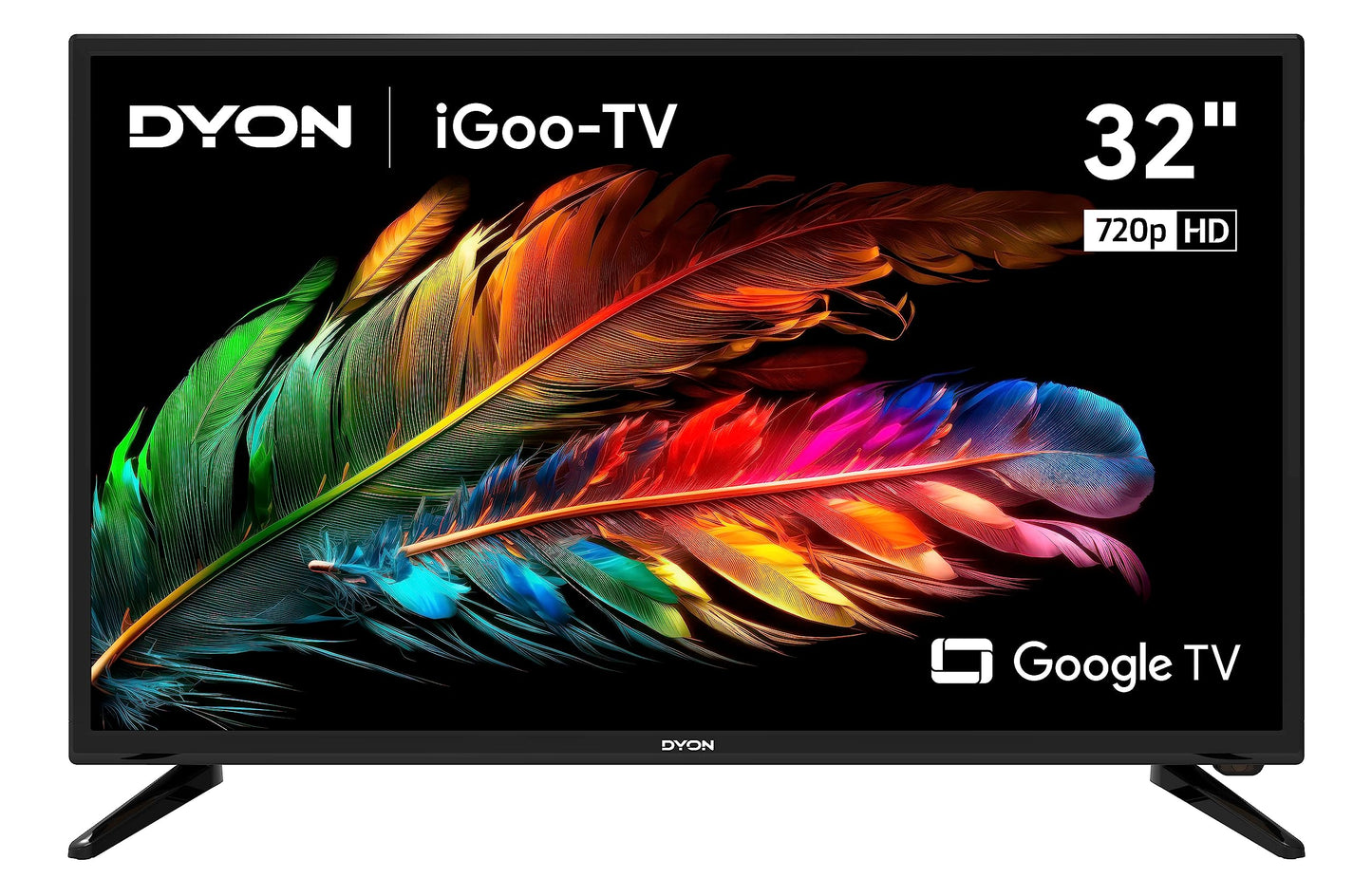 DYON iGoo-TV 50U-2 - 50 Inch (126 cm) 4K Ultra HD Smart TV with Google TV, HDR10, Triple Tuner (DVB-S2/C/T2), WiFi, Bluetooth, Google Assistant, Netflix, Prime Video, [2025 Model]