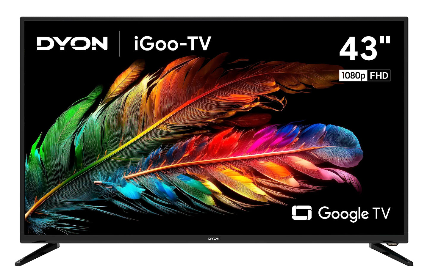 DYON iGoo-TV 50U-2 - 50 Inch (126 cm) 4K Ultra HD Smart TV with Google TV, HDR10, Triple Tuner (DVB-S2/C/T2), WiFi, Bluetooth, Google Assistant, Netflix, Prime Video, [2025 Model]