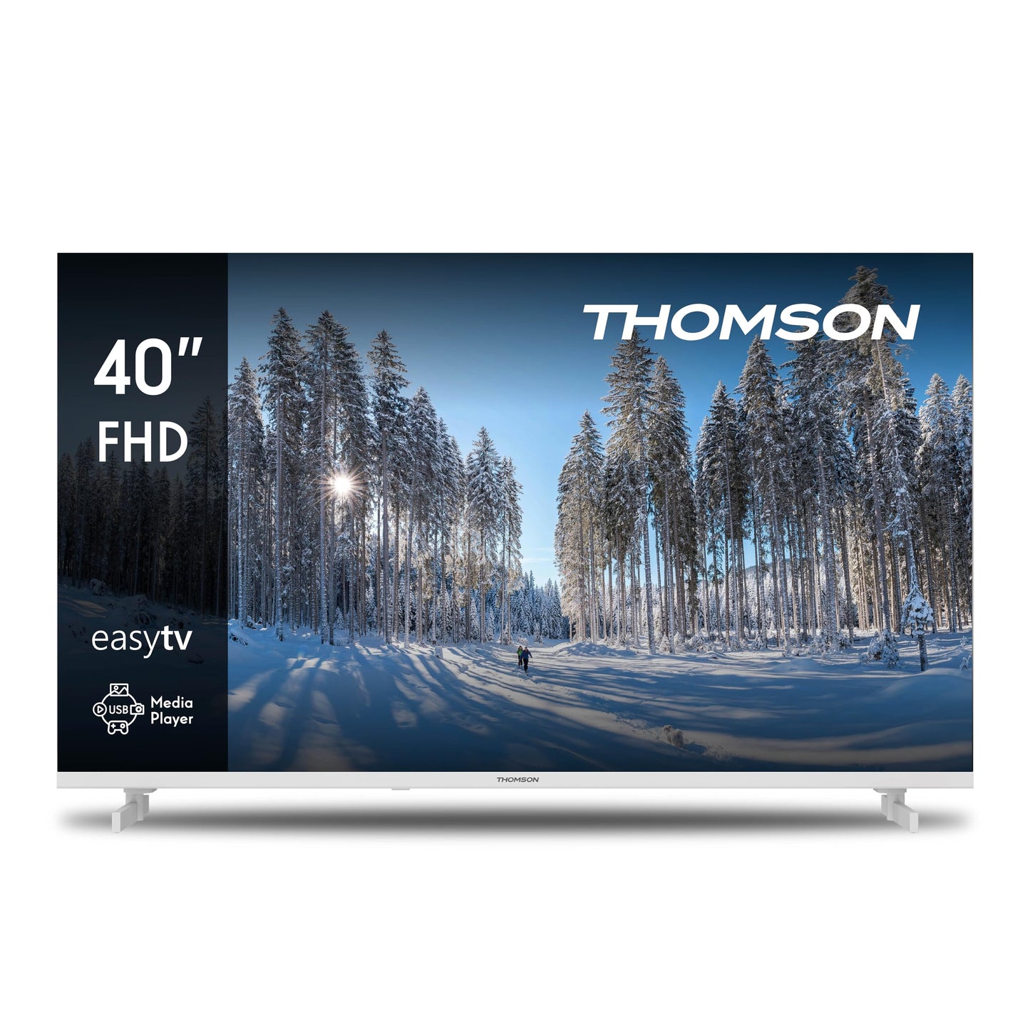 Thomson 24 Inch (60 cm) LED HD Easy TV - No Smart - Hotel Mode, USB, HDMI, Triple Tuner (Cable, Satellite, Antenna), AV IN, CI+, A+ Panel - 24HD2S13