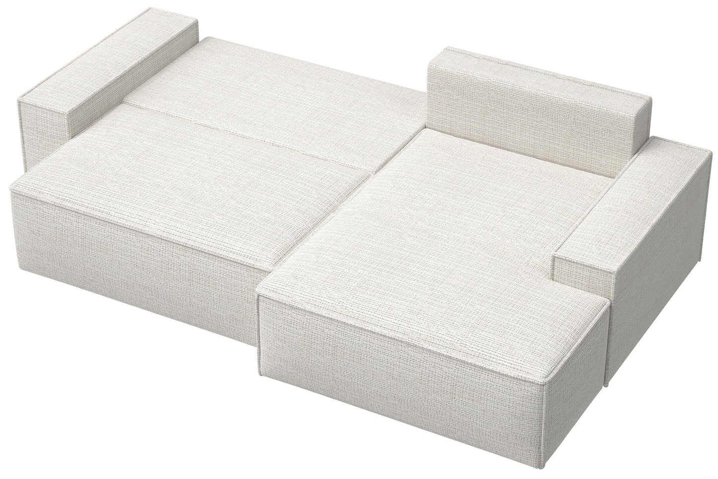 Selsey Sofa Corner Sofa Bed Couch with Storage Space Sleep Function Easy Care Polyurethane Foam L Shape Right Farese Beige Corduroy Look