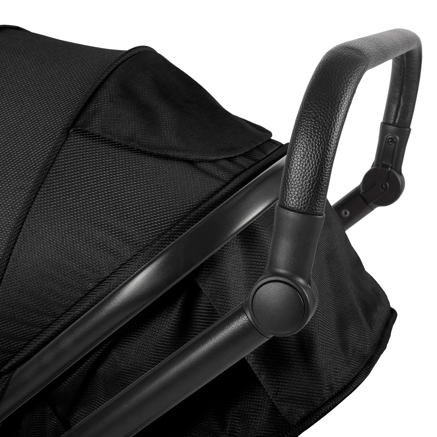 Lejoux™ Avant Baby Pram Travel System - Larger Foldable Pushchair with Baby Tub, 5-Point Harness, Adjustable Seat, Oversized Basket and One-Handed Folding - Swivel Wheels and Rain Cover (Black)