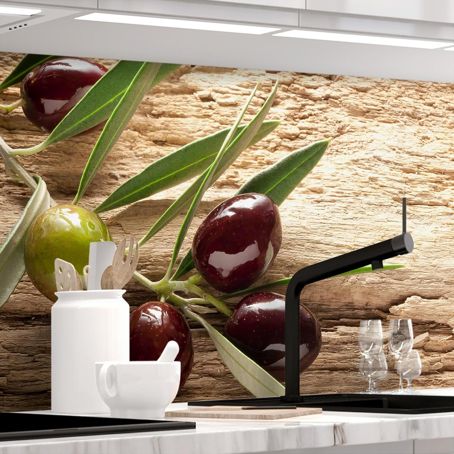 StickerProfis Self-Adhesive Kitchen Splashback, Matt Look, Slate, 1.8 mm, Stiffened, All Surfaces, Hard Polyethylene Terephthalate (PET) Material, Premium 60 x 80 cm