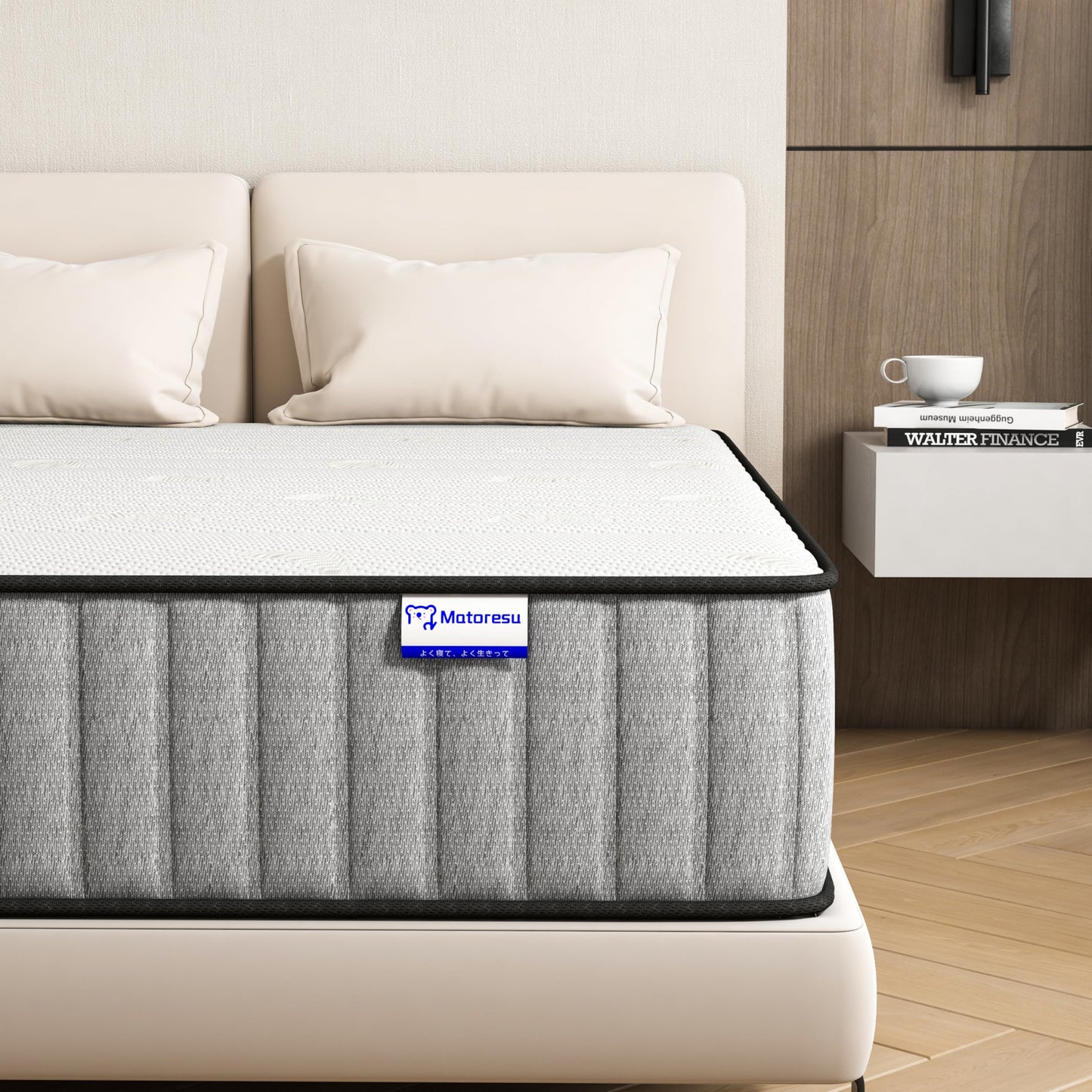 Mattress, 140 x 200 cm, 7-Zone, H3 Firmness, OEKO-TEX-Certified, 25 cm Height, Pocket Spring Mattress with Memory Foam, Bed Mattress