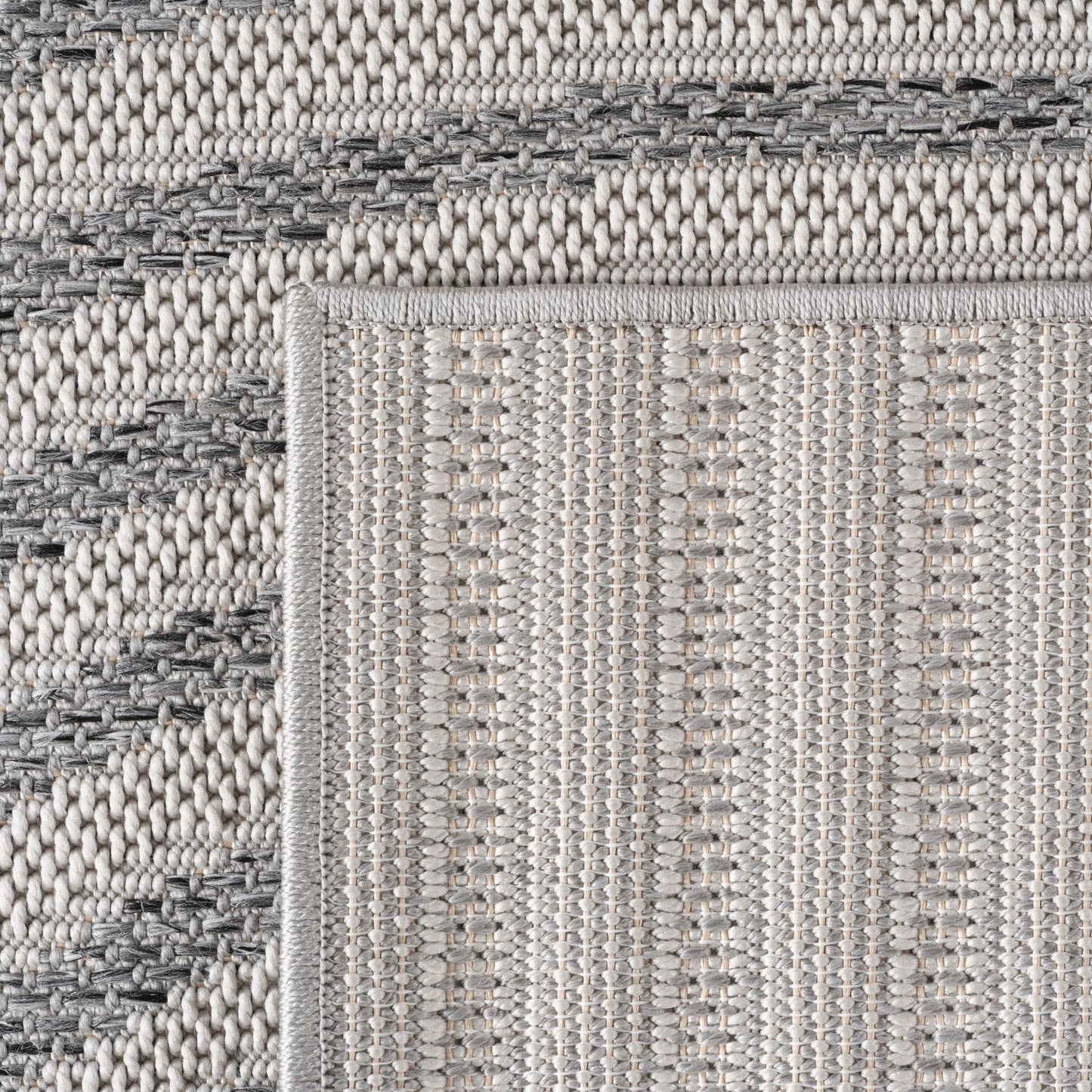 SIMPEX Outdoor Teppich Wetterfest Beige 140x200 cm, UV-beständig, ideal für Küche, Balkon, Terrasse, Garten Wohnzimmer Esszimmer, Skandinavisches Boho-Design, Pfelgeleicht