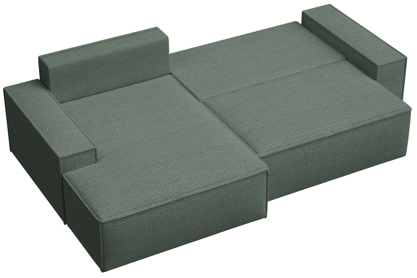 Selsey Sofa Corner Sofa Bed Couch with Storage Space Sleep Function Easy Care Polyurethane Foam L Shape Right Farese Beige Corduroy Look