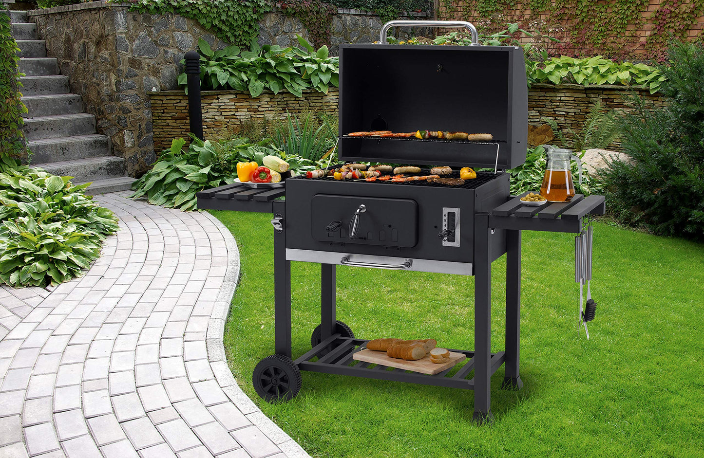 Tepro Toronto Basic 1163 Charcoal Grill, Surface: Approx. 52 x 36 cm