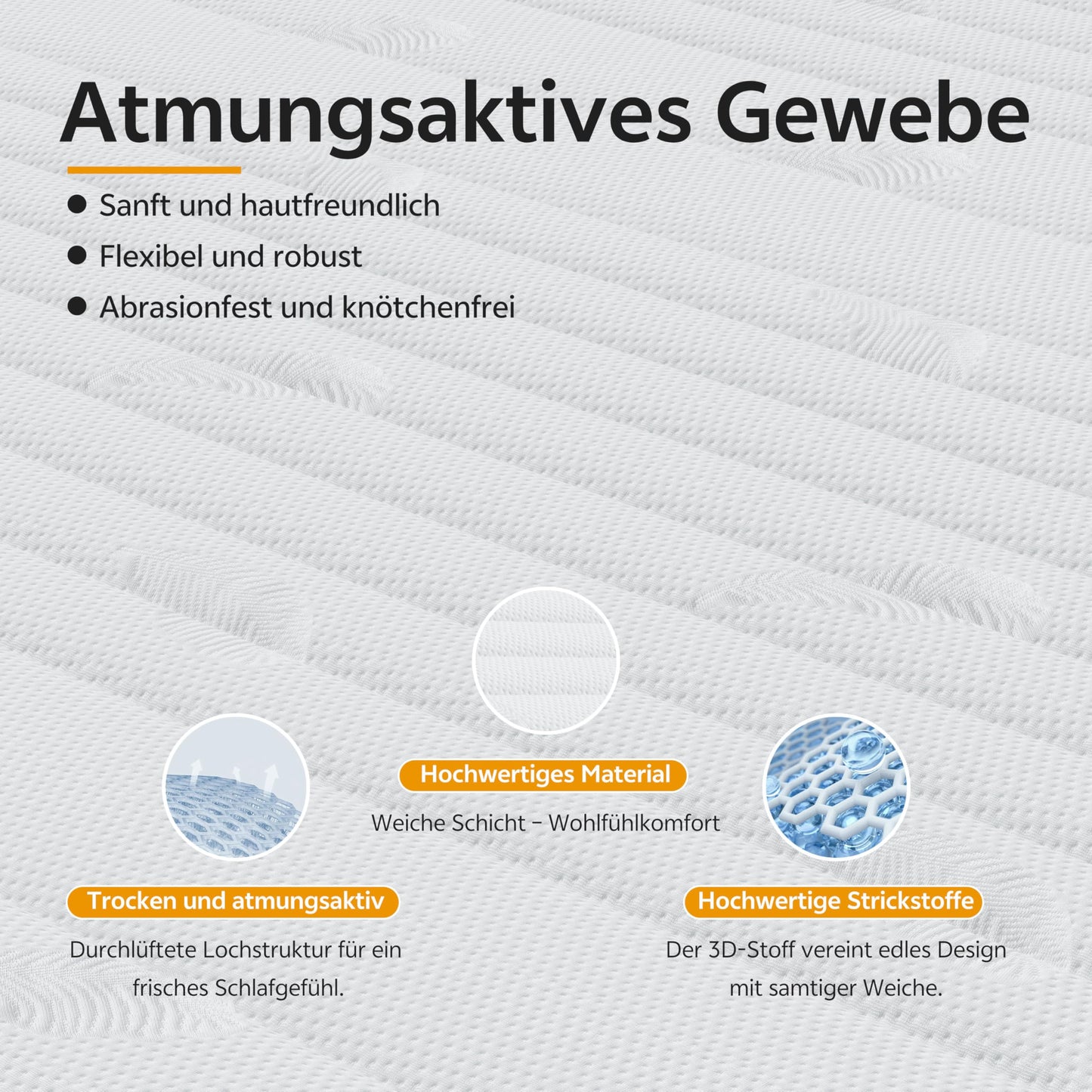 PurrJoys Mattress, 140 x 200 cm, Height 25 cm, Pocket Sprung Core, H3 and H4, 7-Zone, Breathable, Oeko-Tex Certified, for Side Sleepers and Back Sleepers