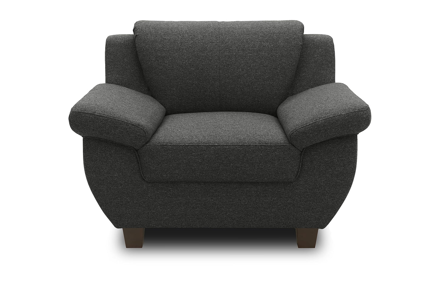 DOMO. collection Panama 3-Seater Sofa 3-Seater Couch Set 3-2-1 Anthracite 207 cm