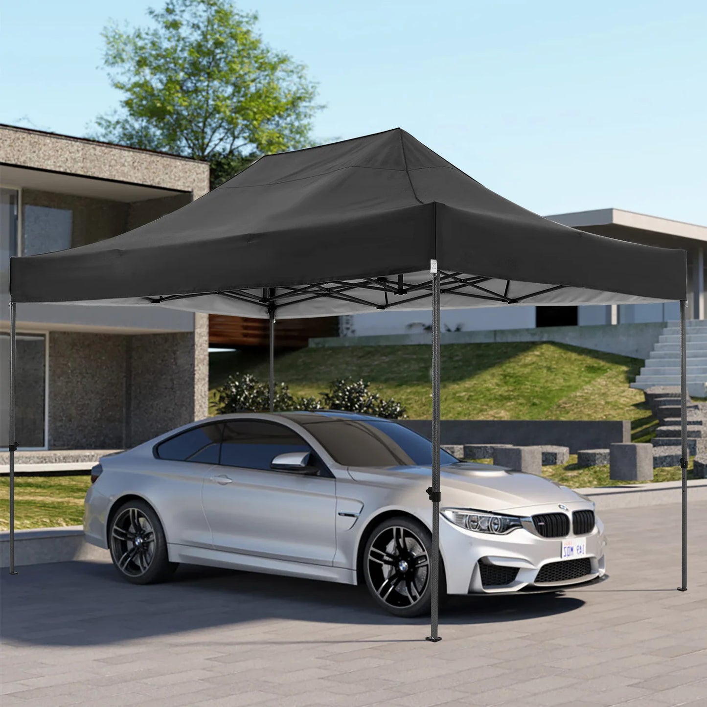 3x4.5m Pop up Canopy Tent Gazebo Outdoor Party Canopy Tent Sun Shelter For Wedding Party Wind & Waterproof Gazebo With Carry Bag