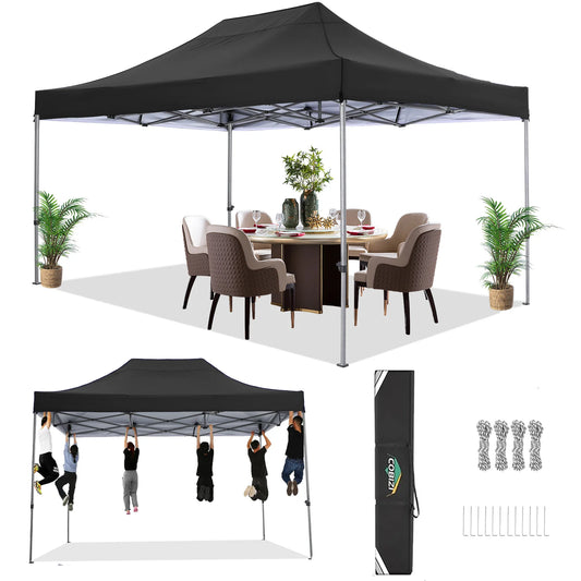 3x4.5m Pop up Canopy Tent Gazebo Outdoor Party Canopy Tent Sun Shelter For Wedding Party Wind & Waterproof Gazebo With Carry Bag