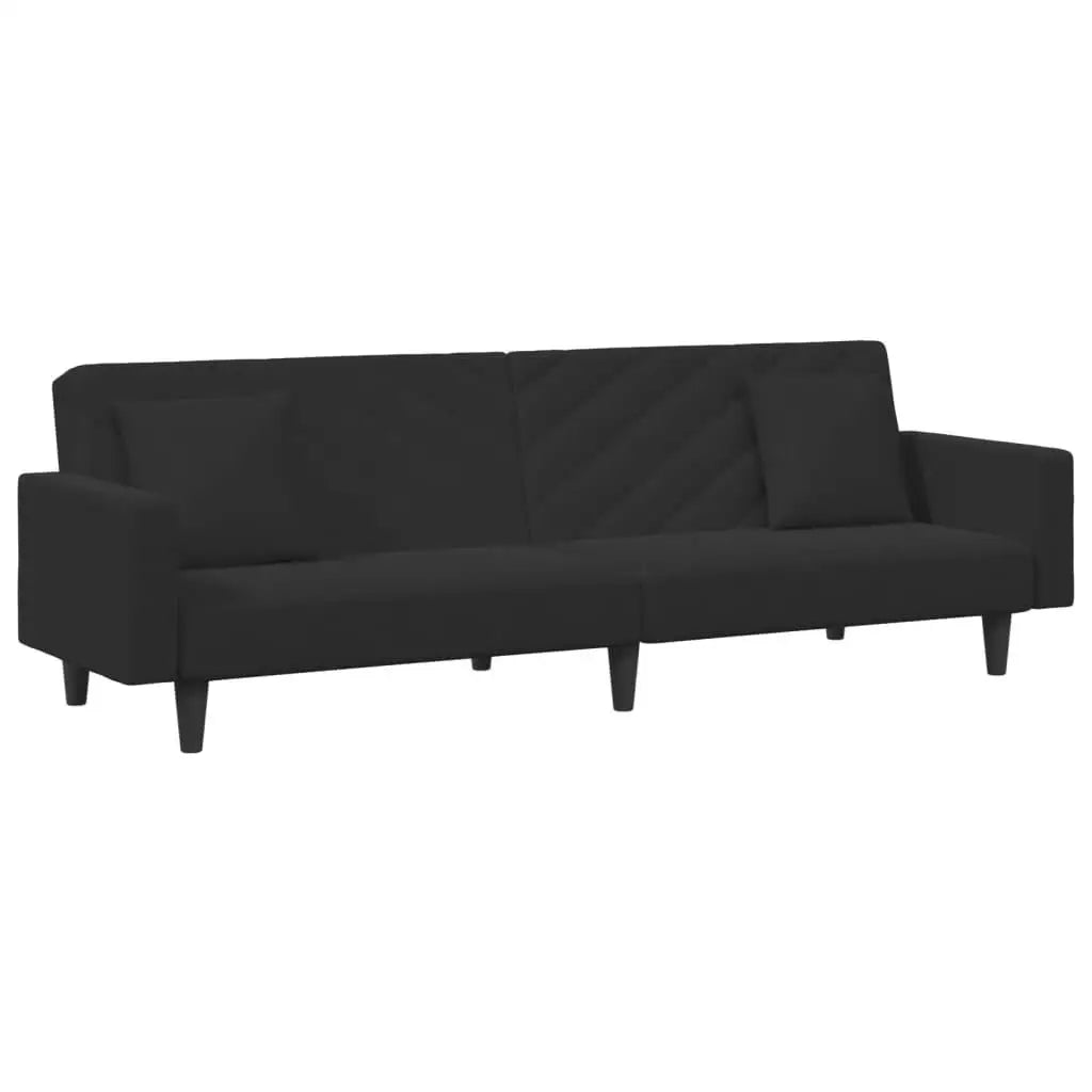 Cozy Black Velvet Sofa Set with Cushions Stylish Living Room Furniture