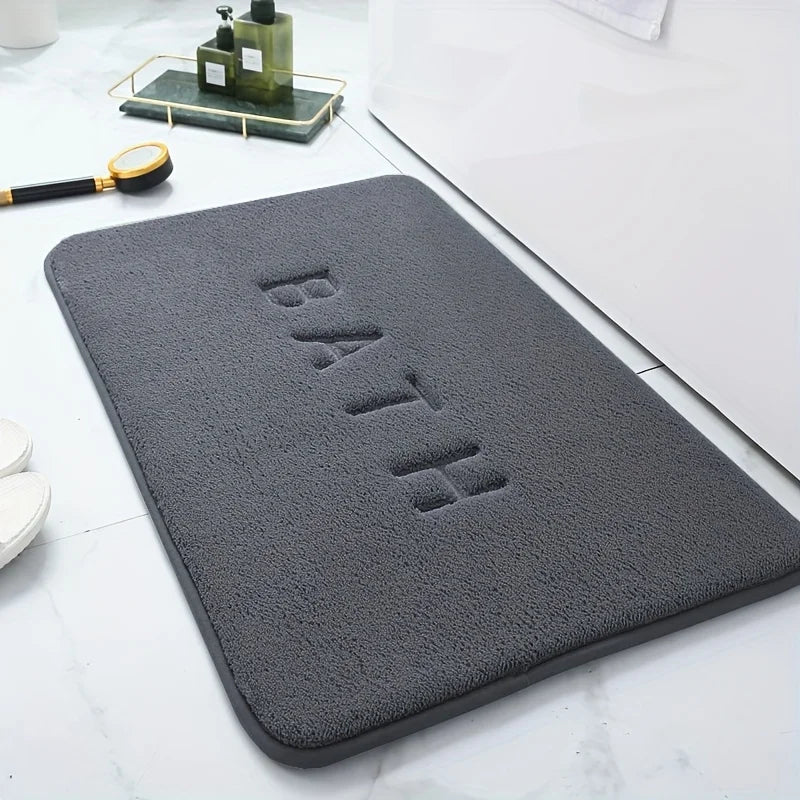 Thickened simple toilet absorbent foot mat carpet bathroom non-slip mat shower room mat household dirt-resistant door mat