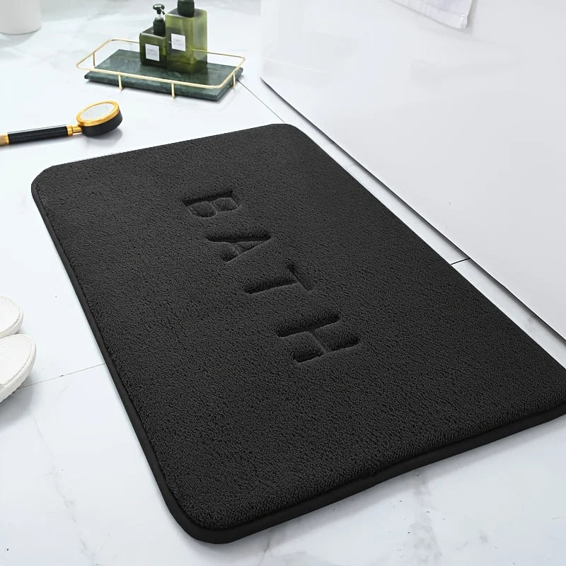 Thickened simple toilet absorbent foot mat carpet bathroom non-slip mat shower room mat household dirt-resistant door mat