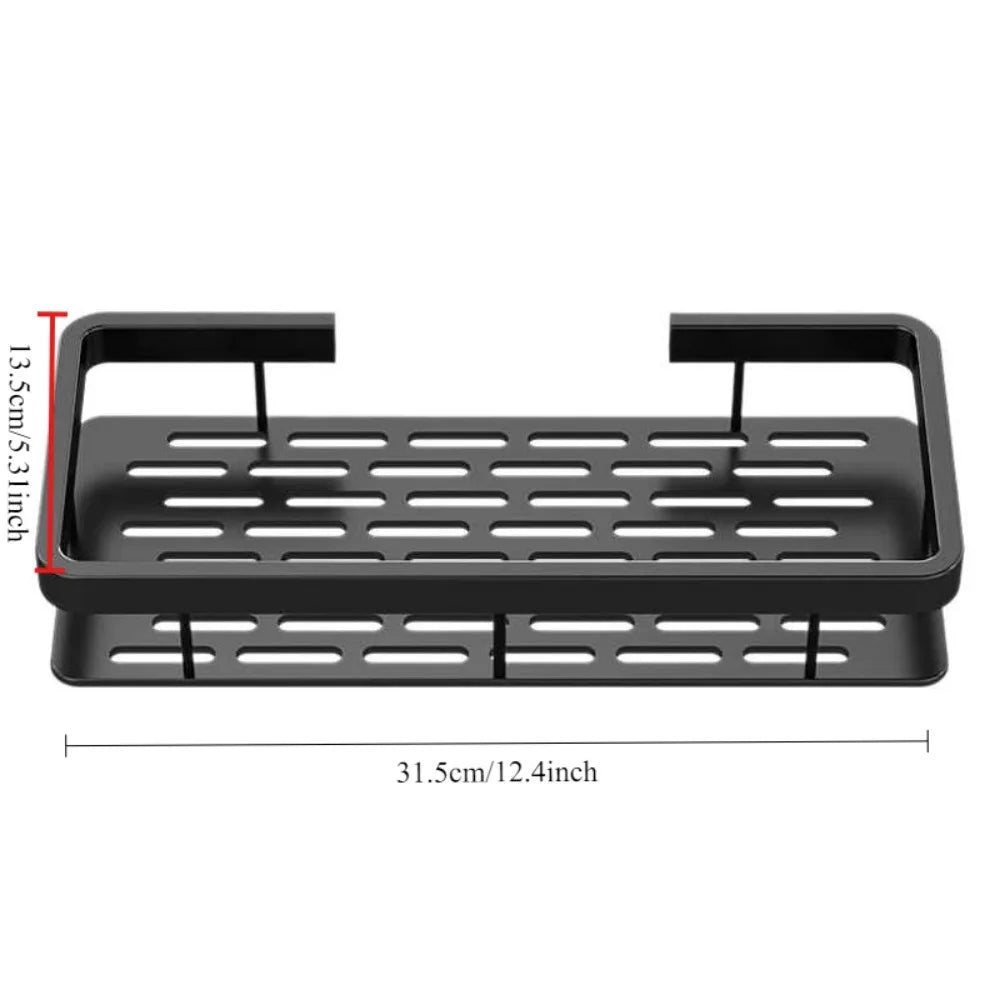 Drill - Free Storage Shelf: Effortless Installation Perfect for Adding Extra Storage in Bathroom Kitchen or Bedroom!