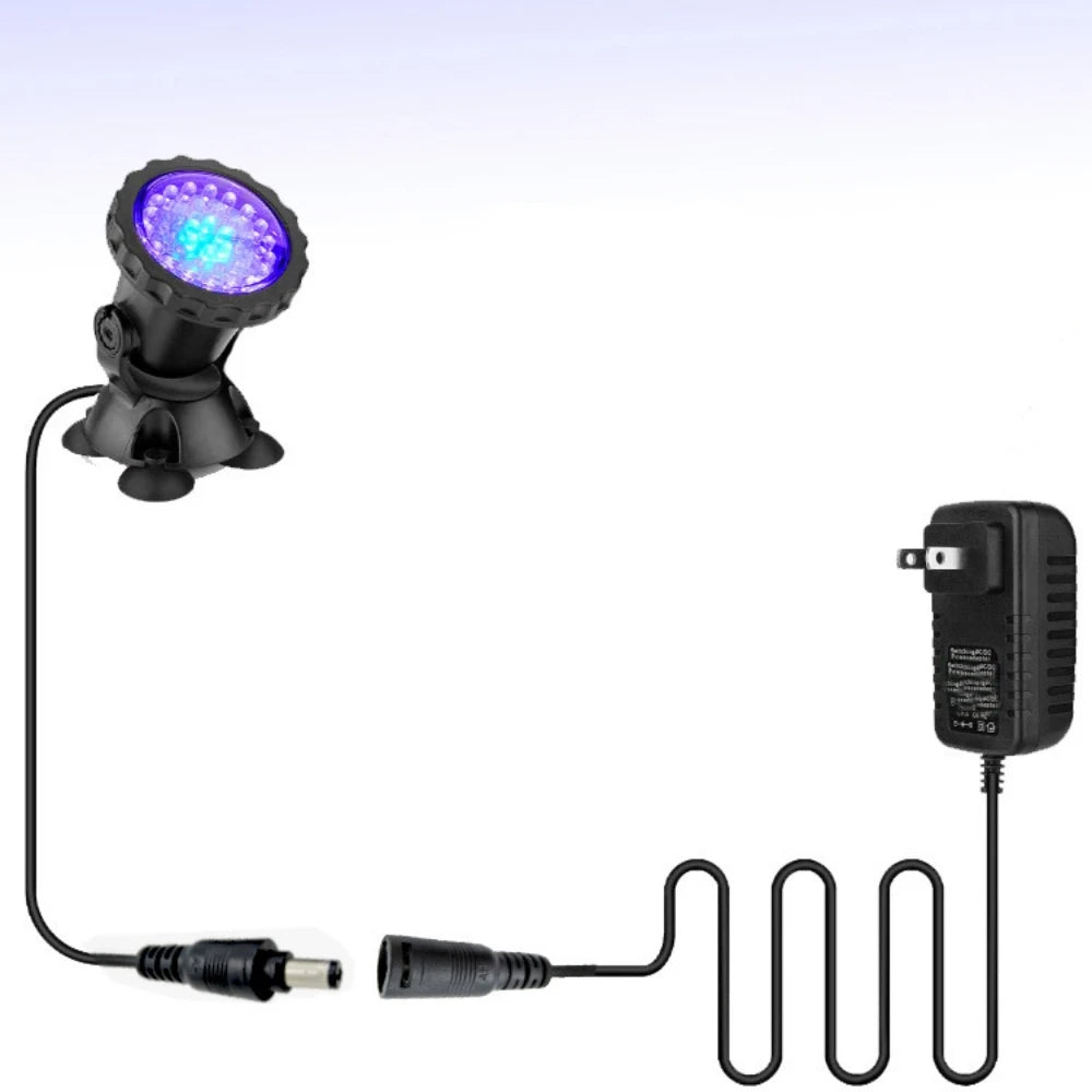 IP68 Waterproof LED Underwater Light Bluetooth APP Remote Control Night Lamp Swimming Pool Fountains Pond Aquarium Spot Light