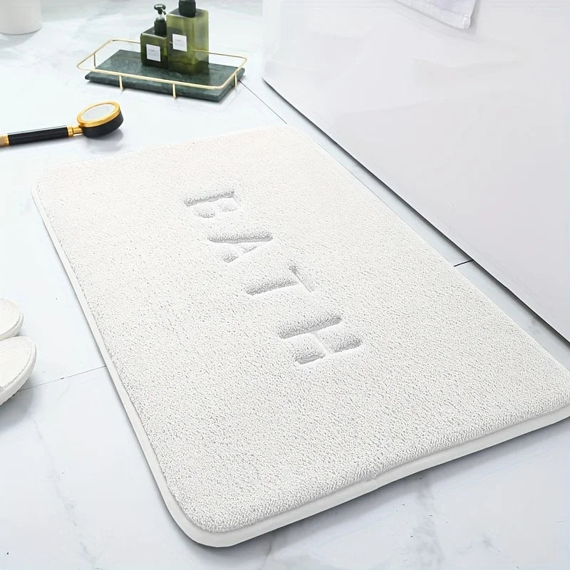 Thickened simple toilet absorbent foot mat carpet bathroom non-slip mat shower room mat household dirt-resistant door mat
