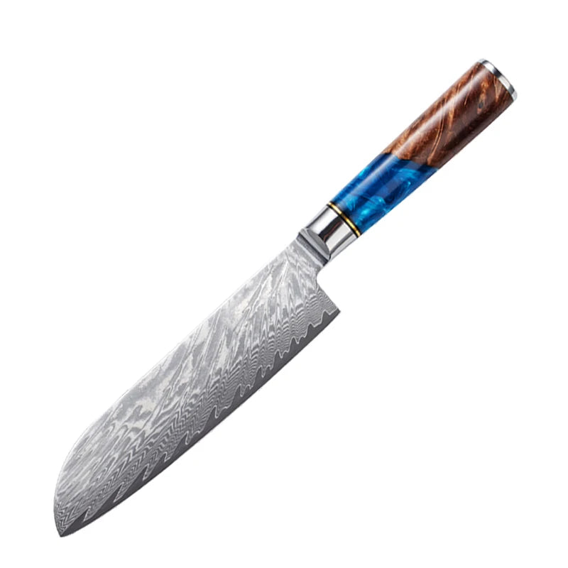 Kitchen Knives-Set Damascus Steel VG10 Chef Knife Cleaver Paring Bread Knife Blue Resin Handle  set

Kochtöpfe,Topf Set. Küche