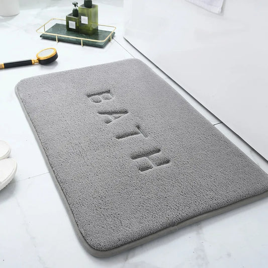 Thickened simple toilet absorbent foot mat carpet bathroom non-slip mat shower room mat household dirt-resistant door mat