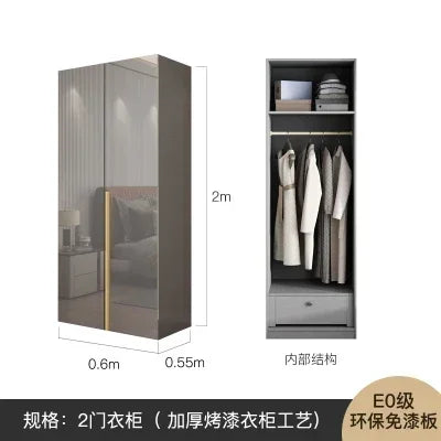 Storage Drawer Wardrobe Space Saving Multifunction Closet Systems Wardrobe Bedroom Wooden Doorsplacard De Vetement Furniture