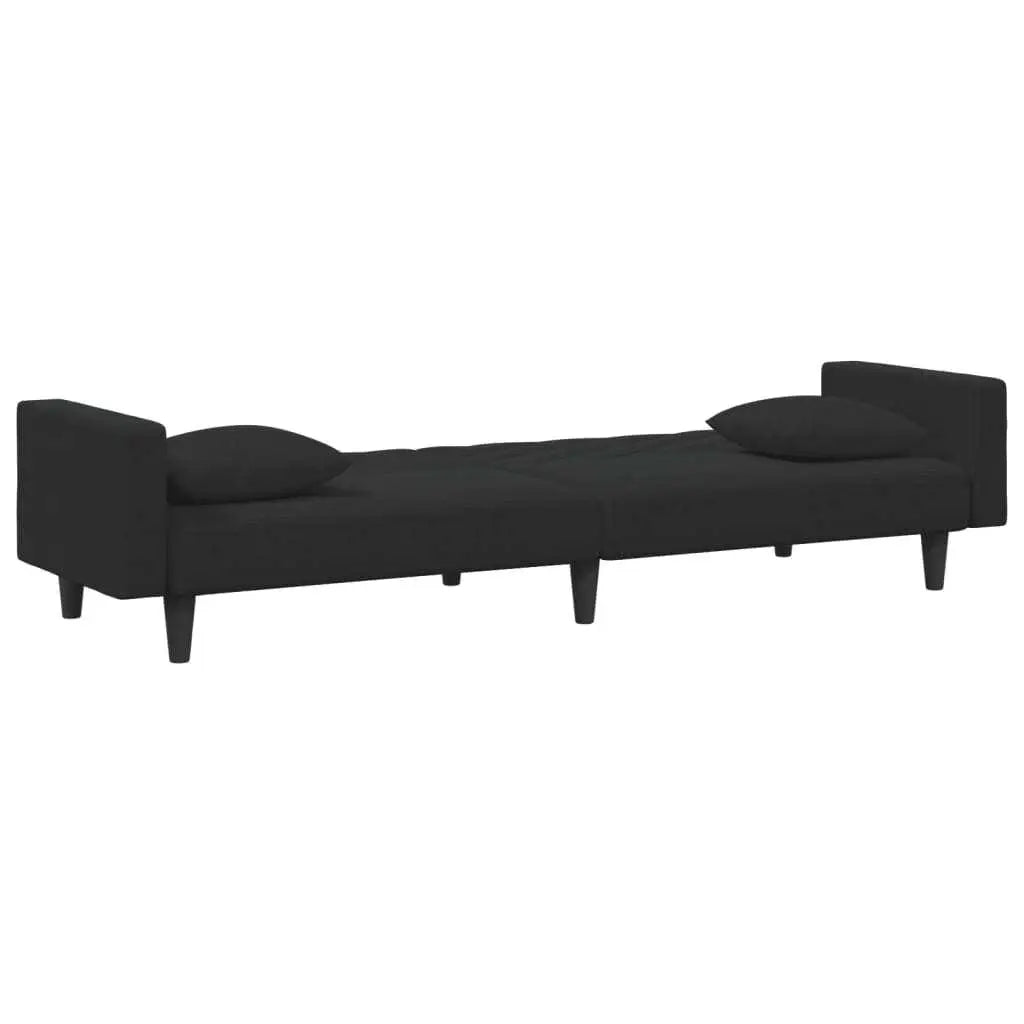 Cozy Black Velvet Sofa Set with Cushions Stylish Living Room Furniture