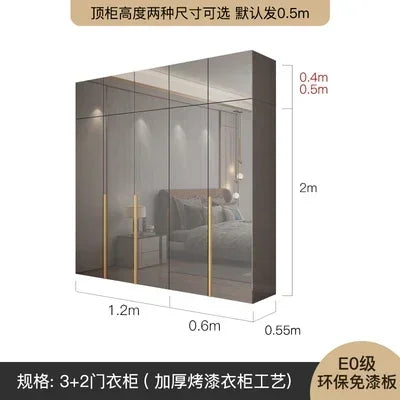 Storage Drawer Wardrobe Space Saving Multifunction Closet Systems Wardrobe Bedroom Wooden Doorsplacard De Vetement Furniture