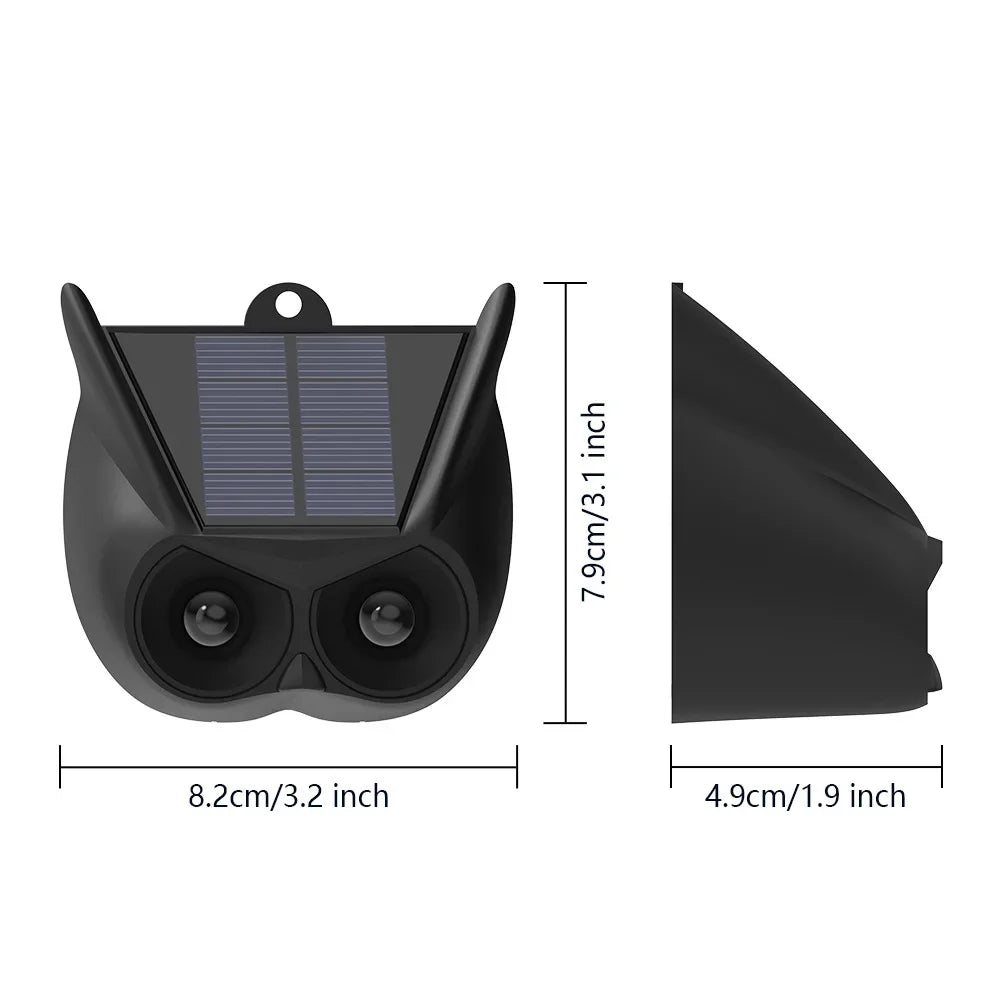 Solar Animal Repeller LED Red Blinking Light Outdoor Waterproof Pest Control for Birds Dogs Foxes Coop Garden Farm Protection